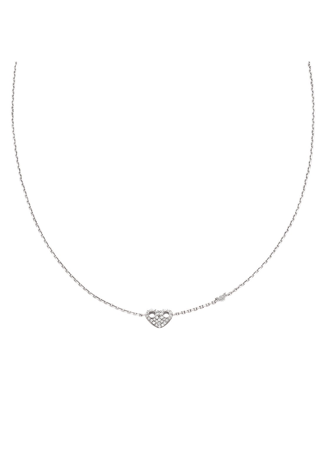 Armani Ketting van zilver EG3646040 - voorkant zilver