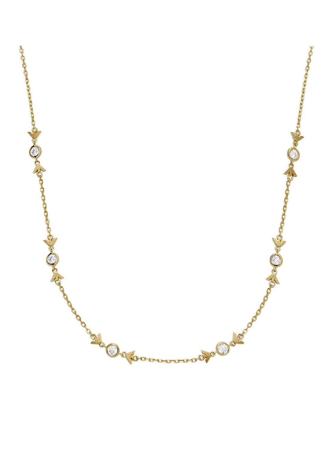 Armani Ketting verguld EG3618710 - voorkant 3 goud