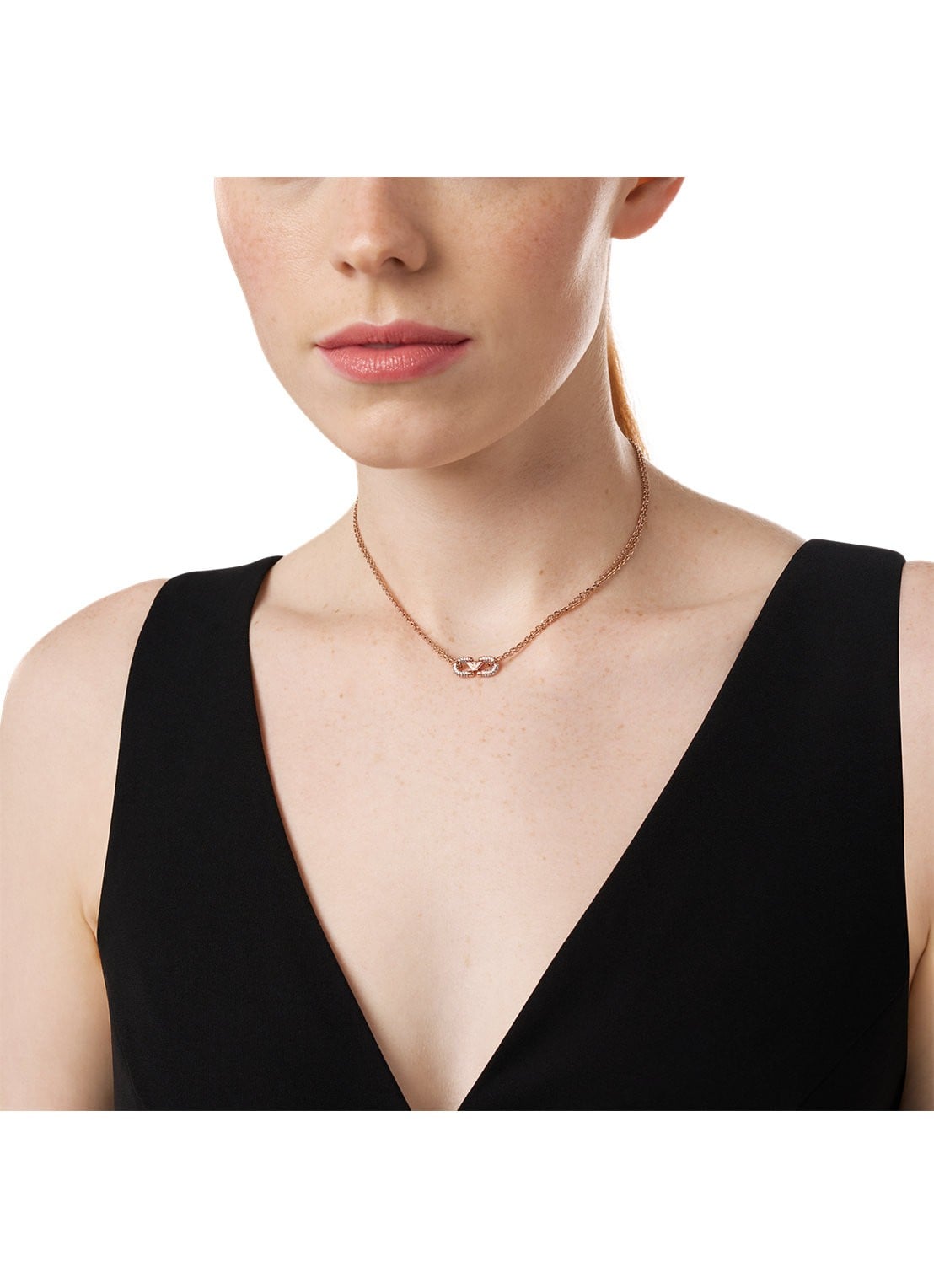 Armani Ketting verguld EGS3282221 - detail 2 roségoud