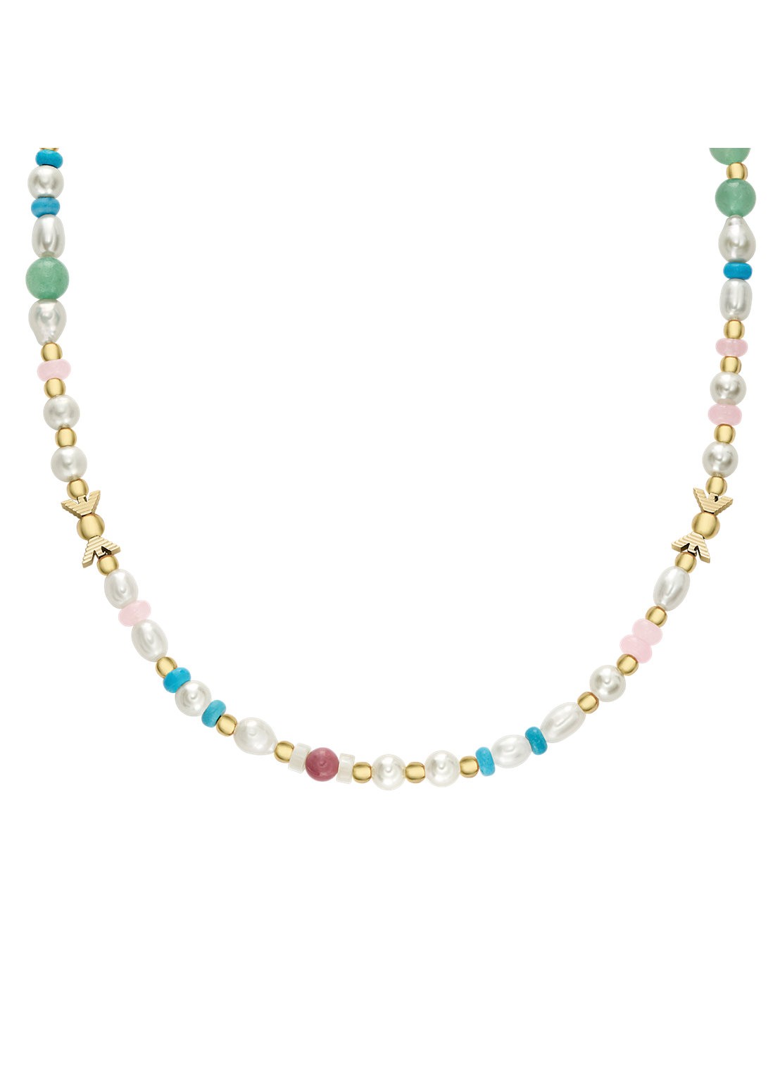 Armani Kralenketting EGS3348710 - voorkant goud