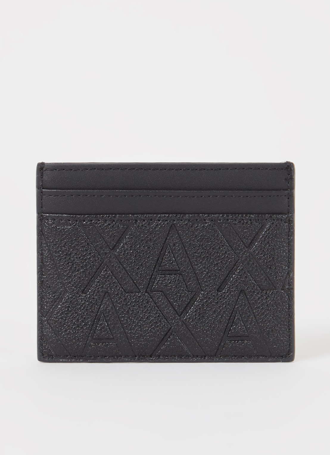 Armani Liam pasjeshouder met logoprint - voorkant zwart