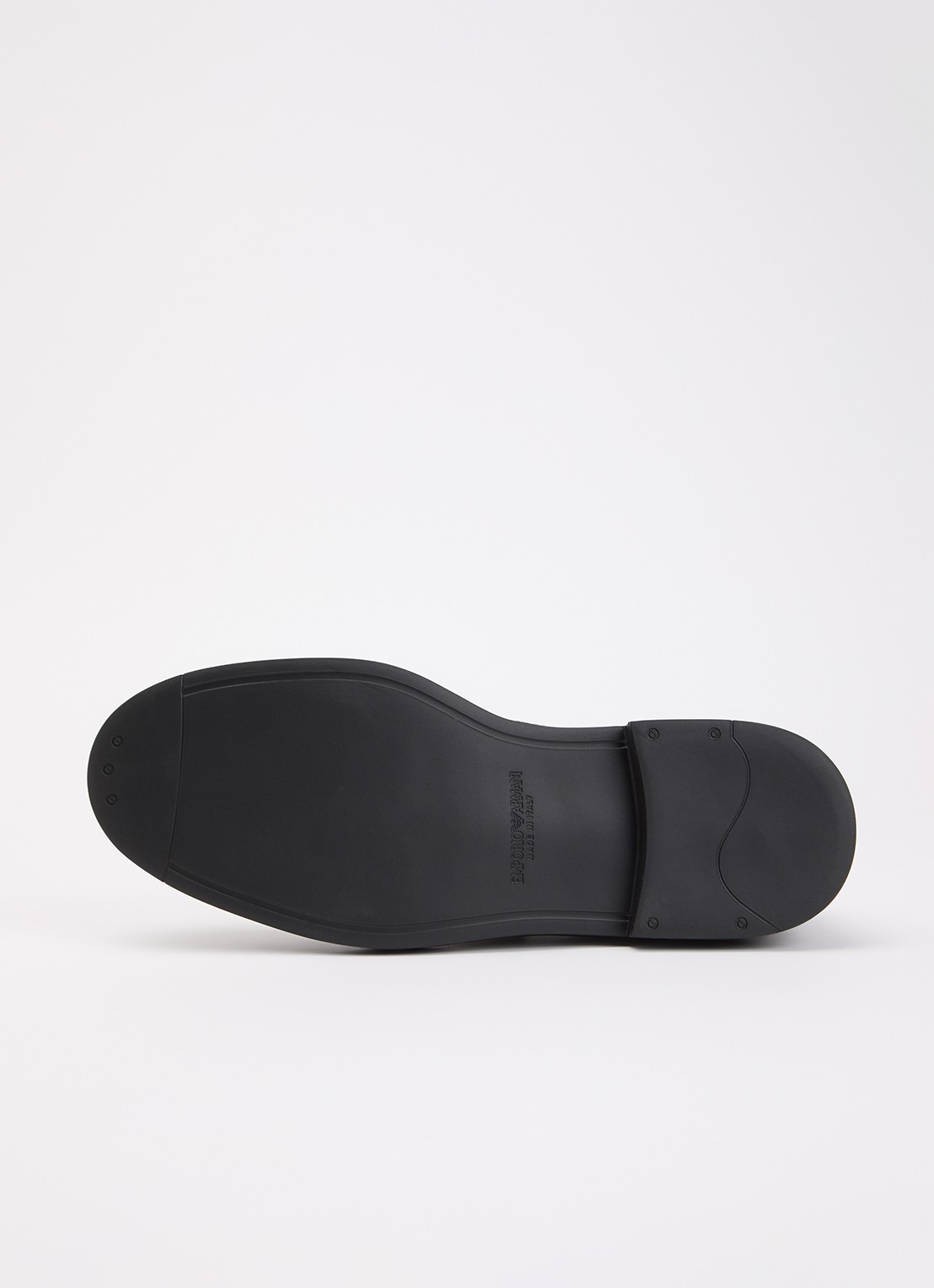 Armani Loafer van kalfsleer met gespdetail - detail 4 zwart