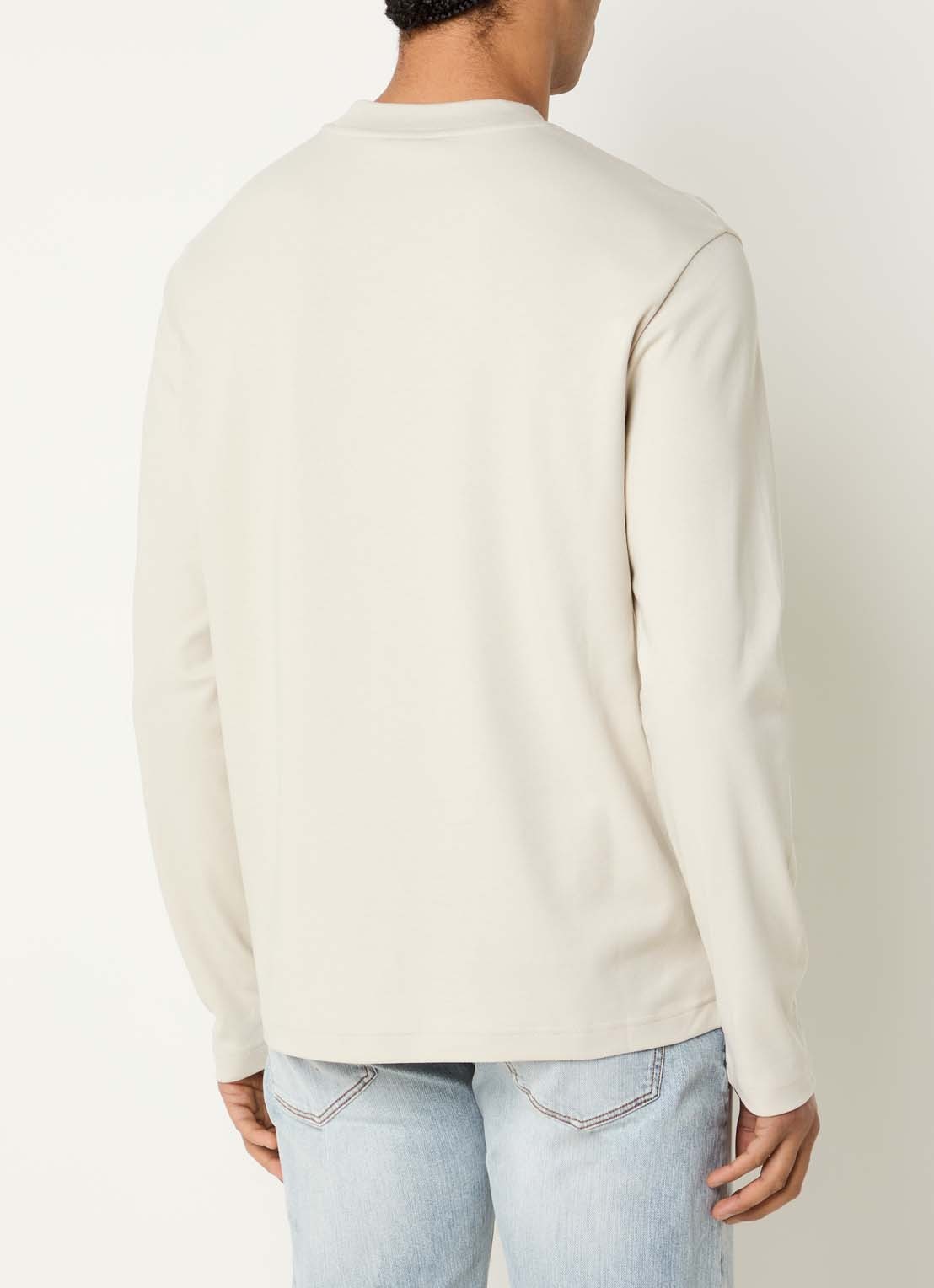 Armani Longsleeve met backprint - achterkant 4 beige