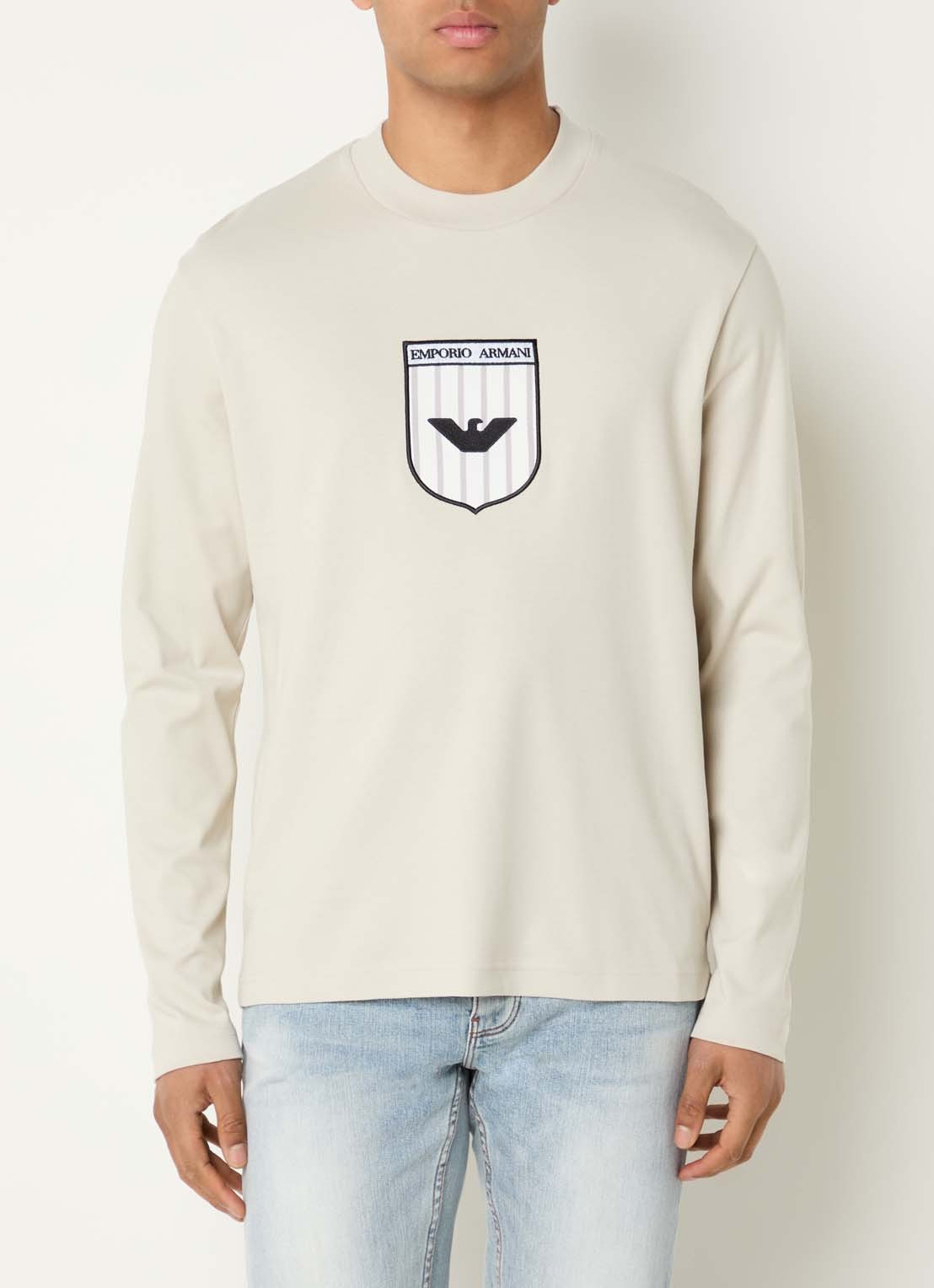 Armani Longsleeve met backprint - detail 3 beige
