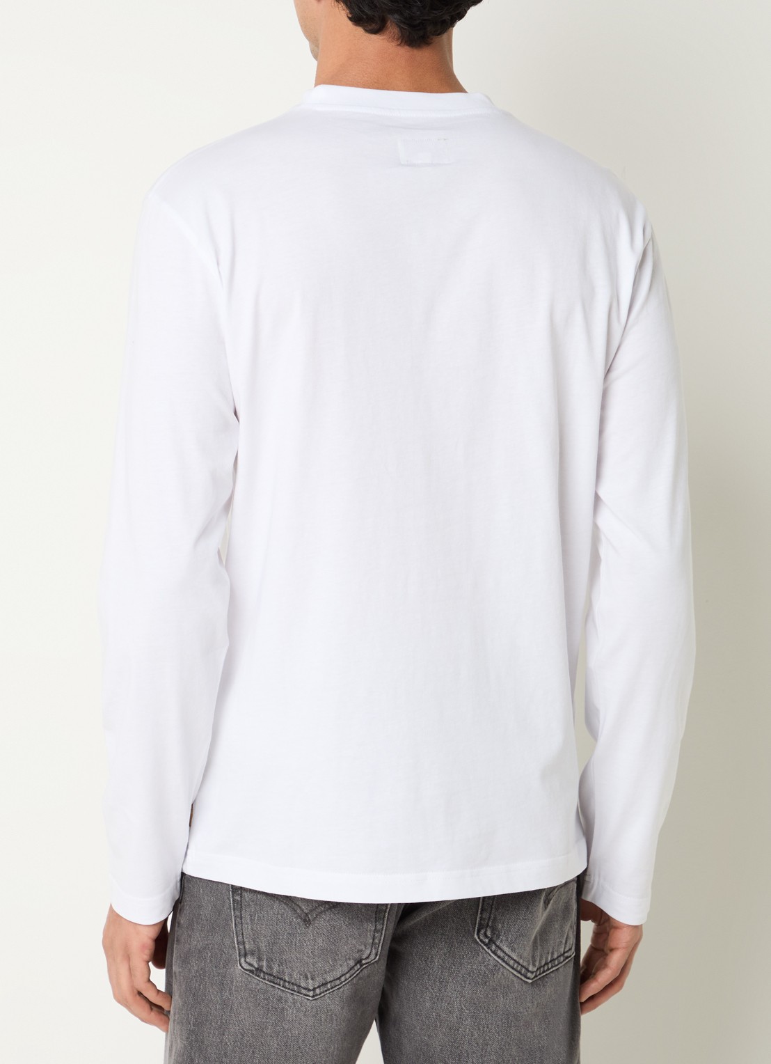 Armani Longsleeve met logoprint - achterkant 4 wit