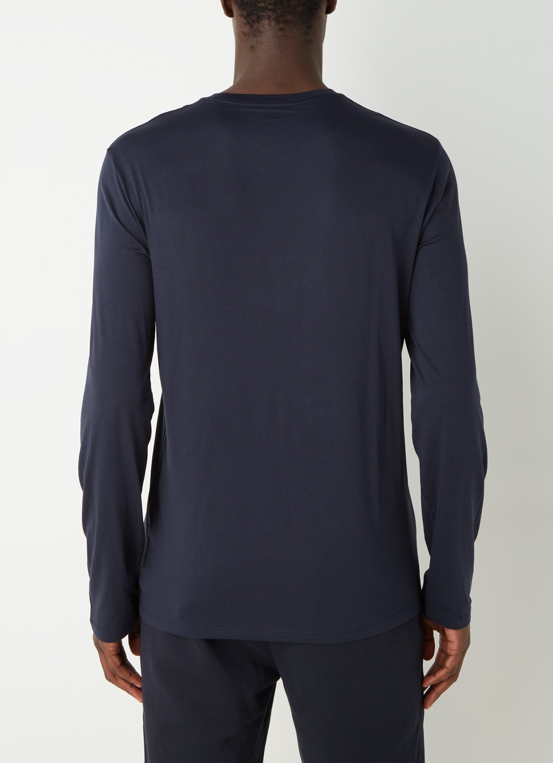 Armani Longsleeve met ronde hals - achterkant 2 donkerblauw