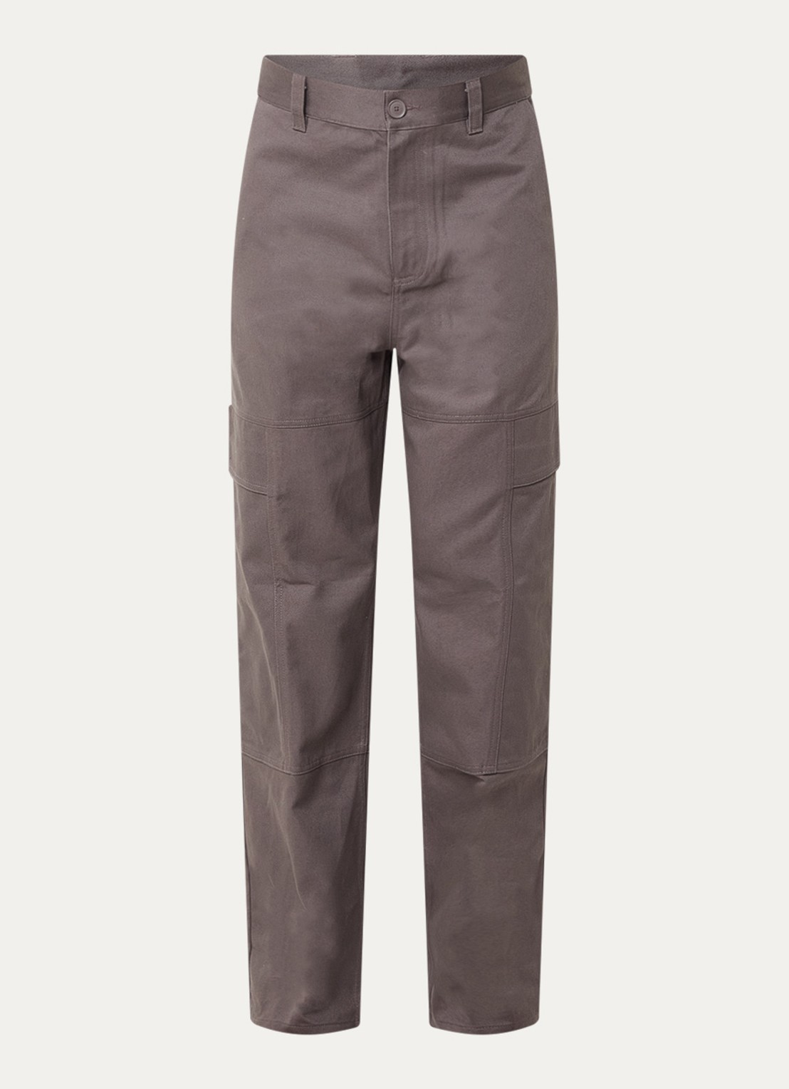 Armani Loose fit cargobroek met klepzakken - voorkant antraciet