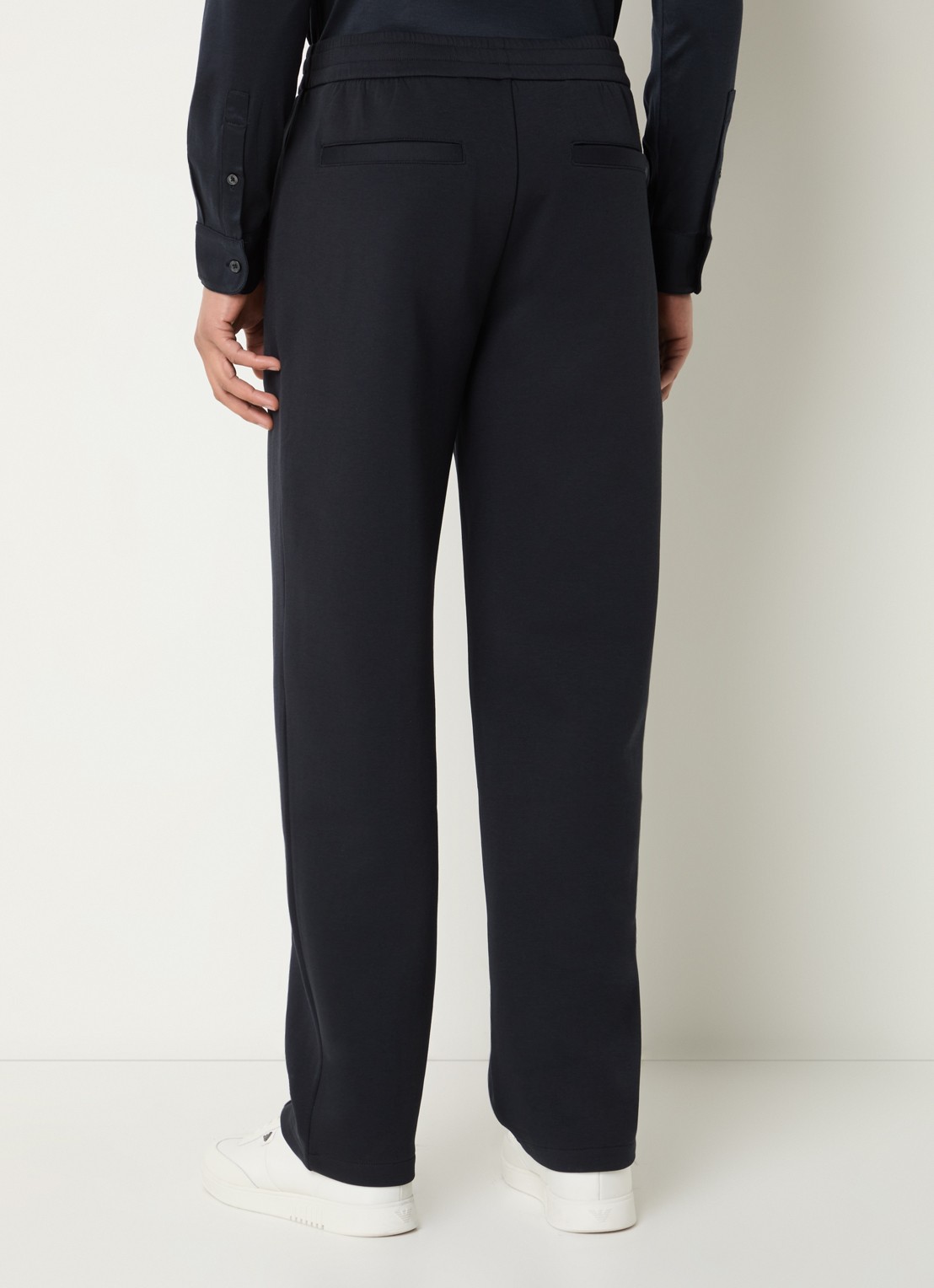 Armani Loose fit joggingsbroek met steekzakken - achterkant donkerblauw
