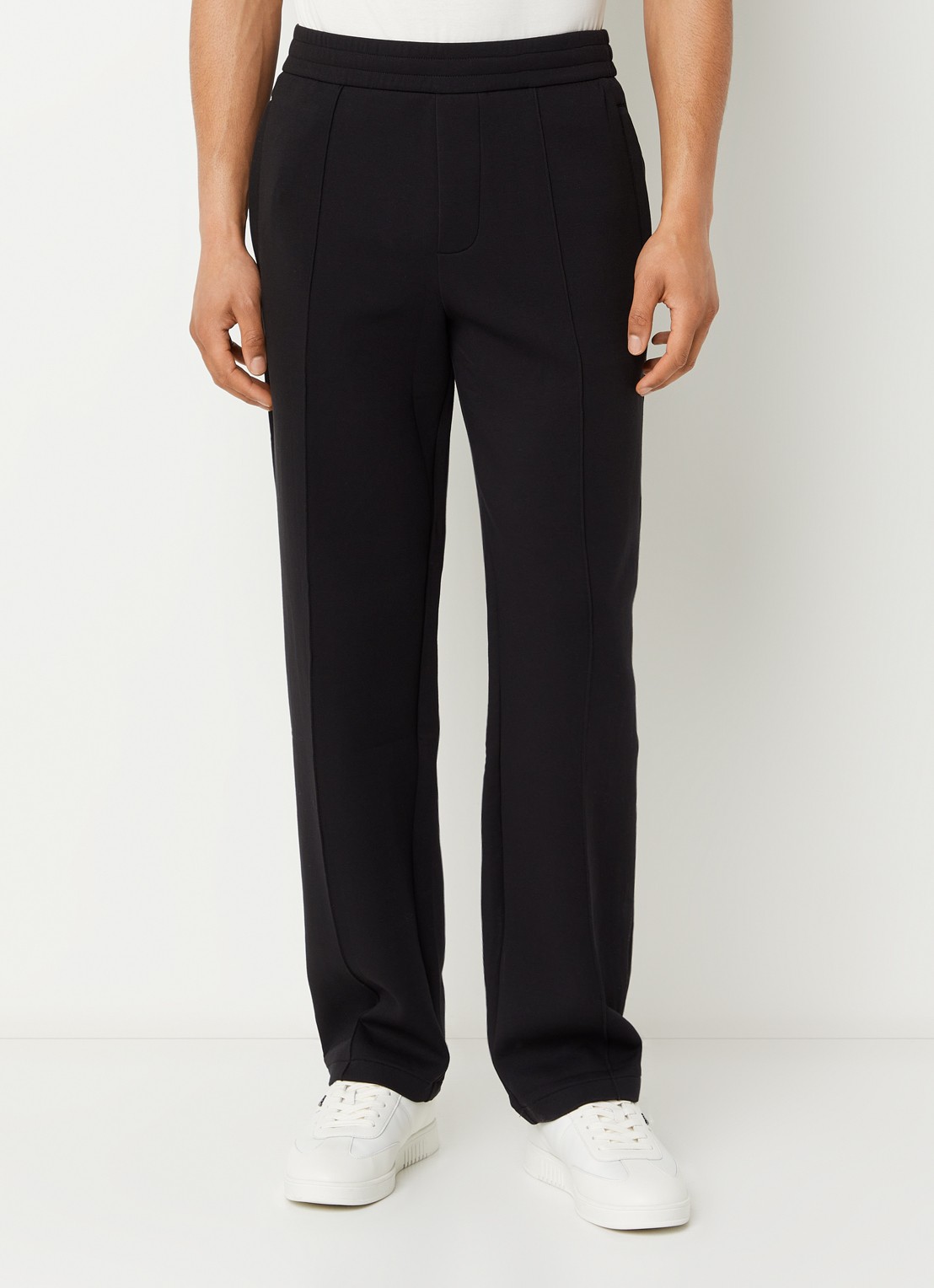Armani Loose fit joggingsbroek met steekzakken - detail 4 zwart