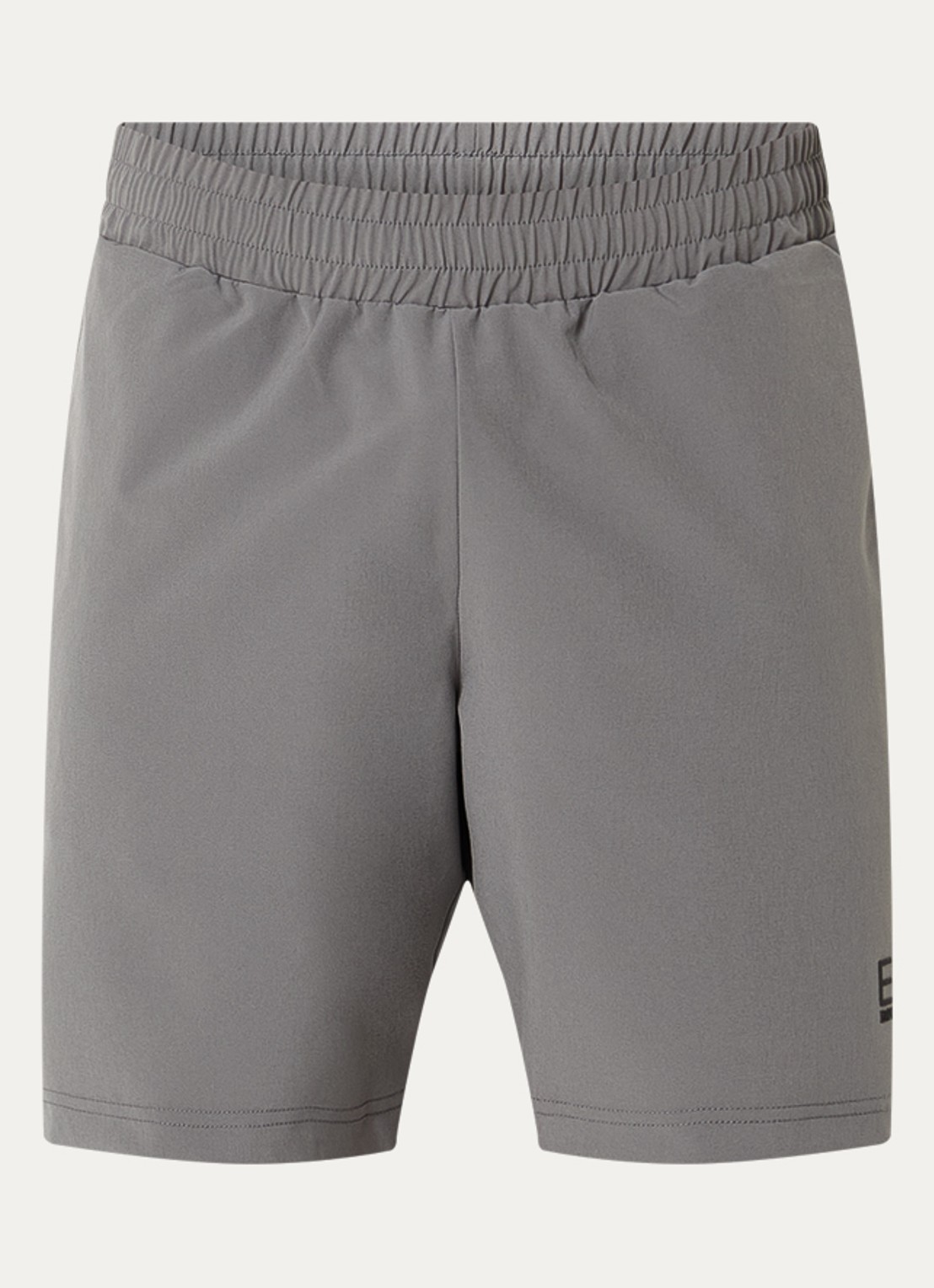 Armani Loose fit korte broek met logoprint en steekzakken - voorkant 2 olijfgroen