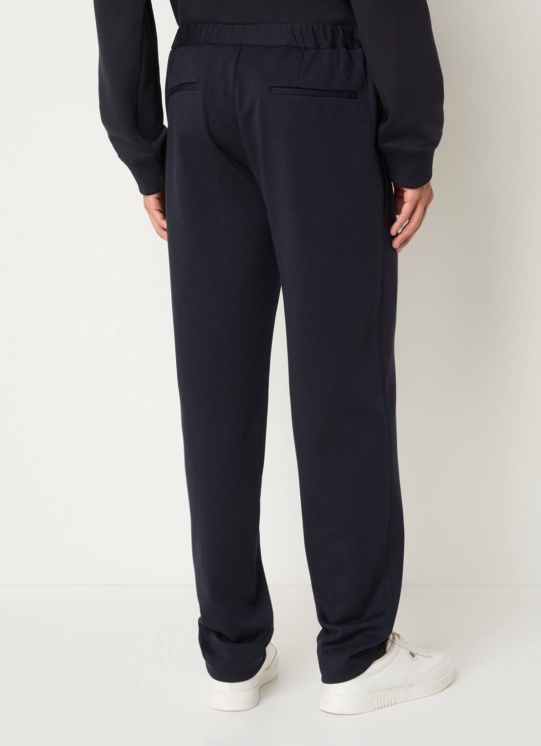 Armani Loose fit pantalon met steekzakken - achterkant 3 donkerblauw