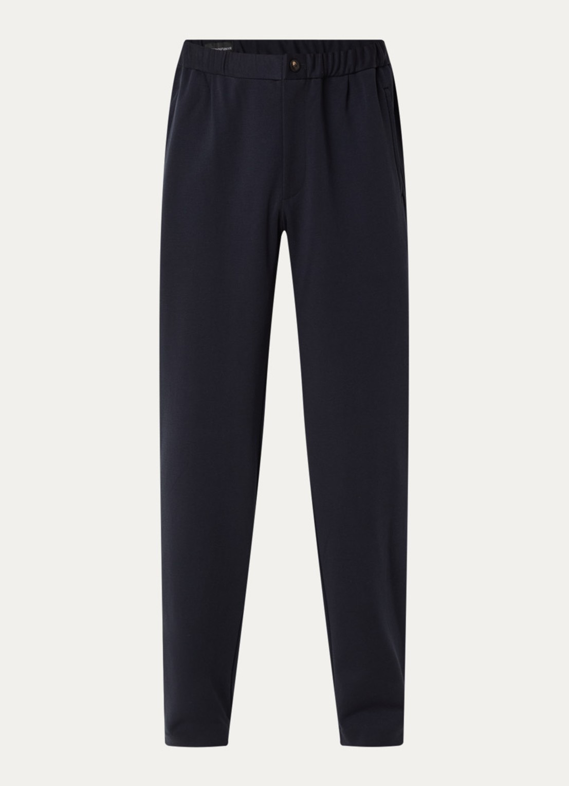 Armani Loose fit pantalon met steekzakken - voorkant donkerblauw