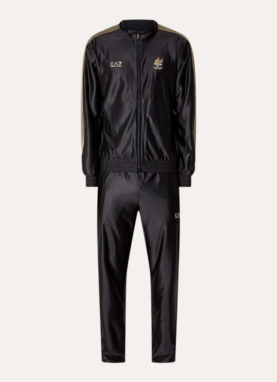 Armani Loose fit trainingspak met logo  - voorkant 3 zwart