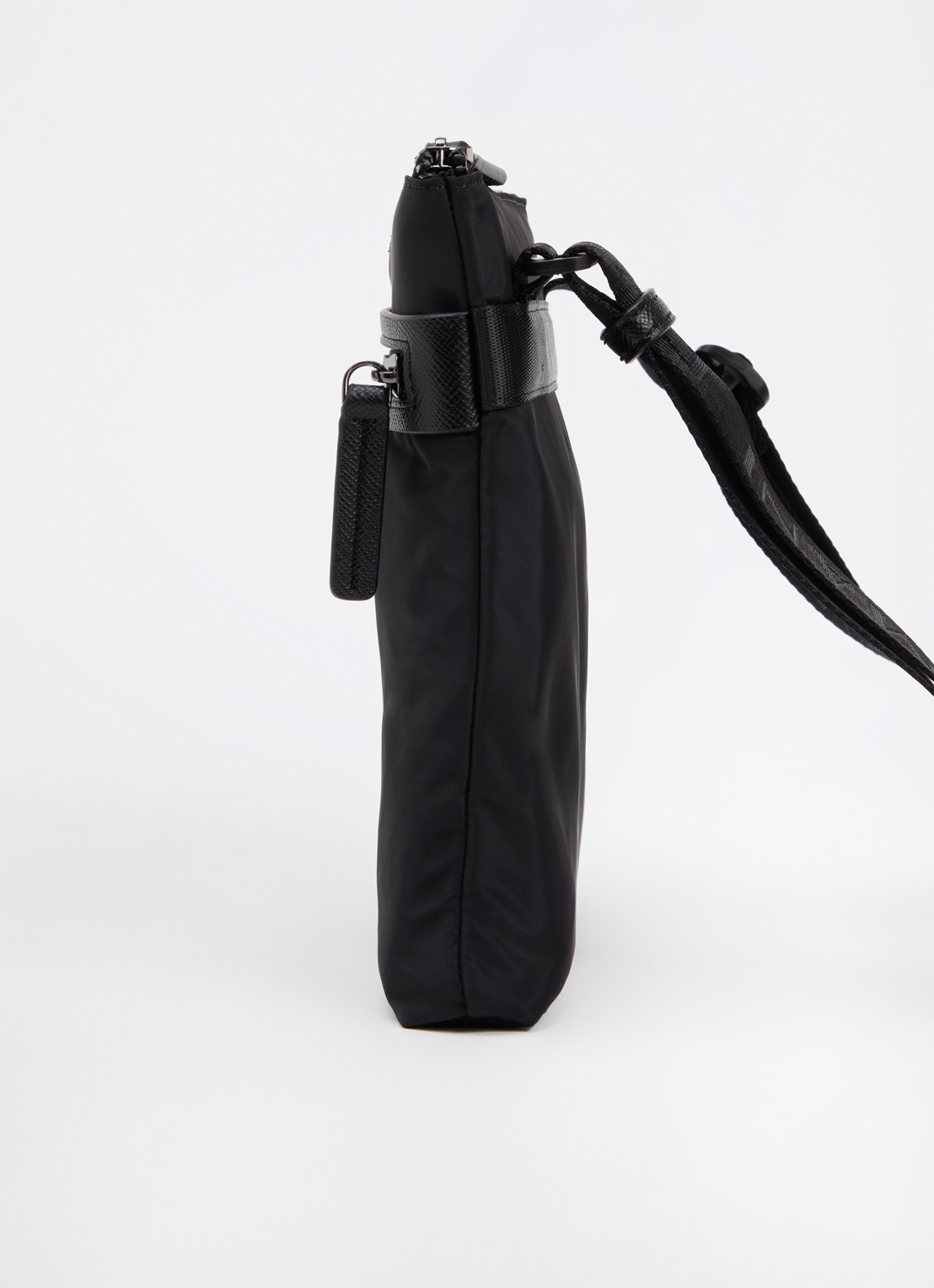 Armani Messenger crossbodytas met logo - detail 4 zwart