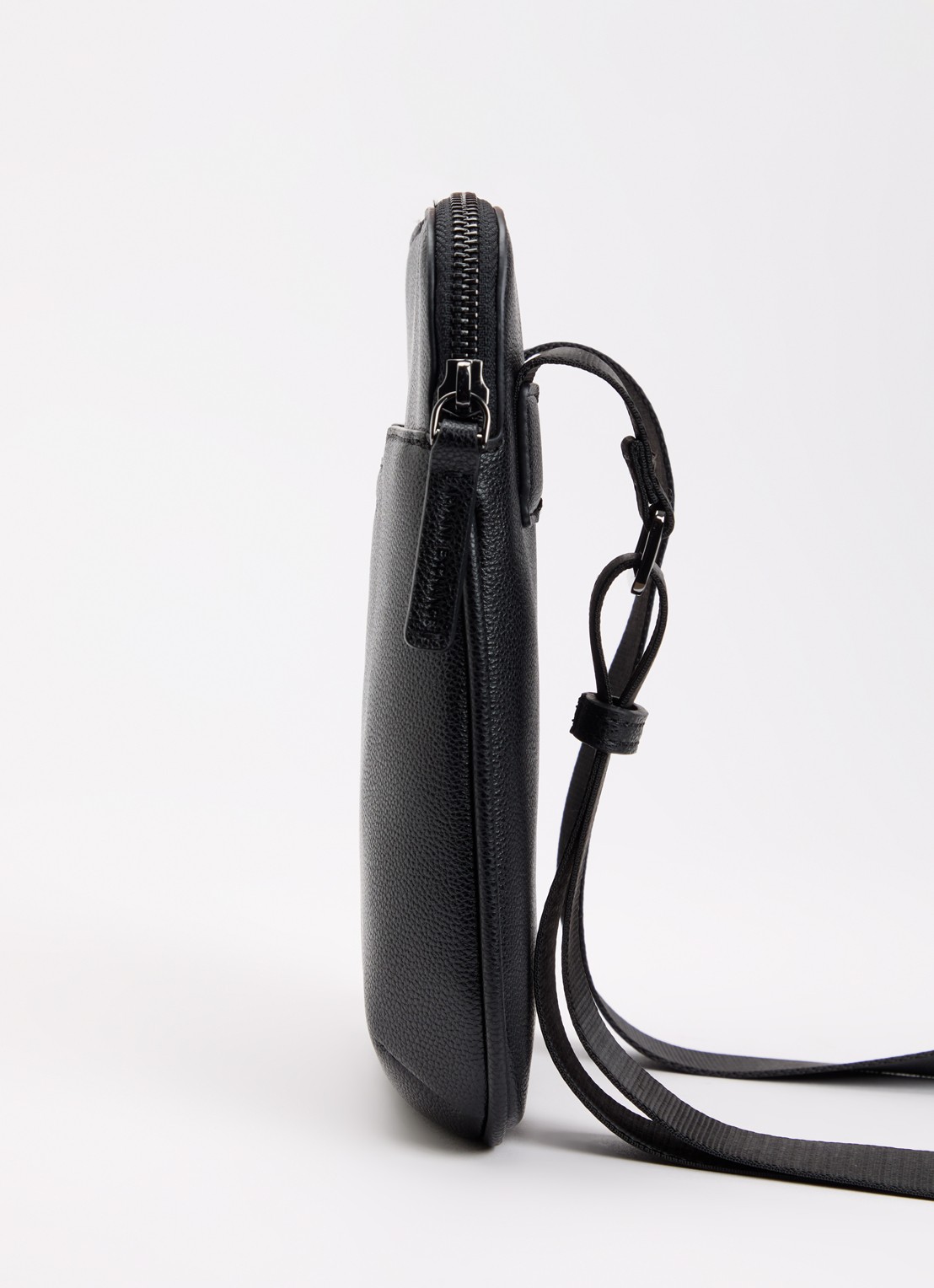 Armani Messenger schoudertas van imitatieleer - detail 4 zwart