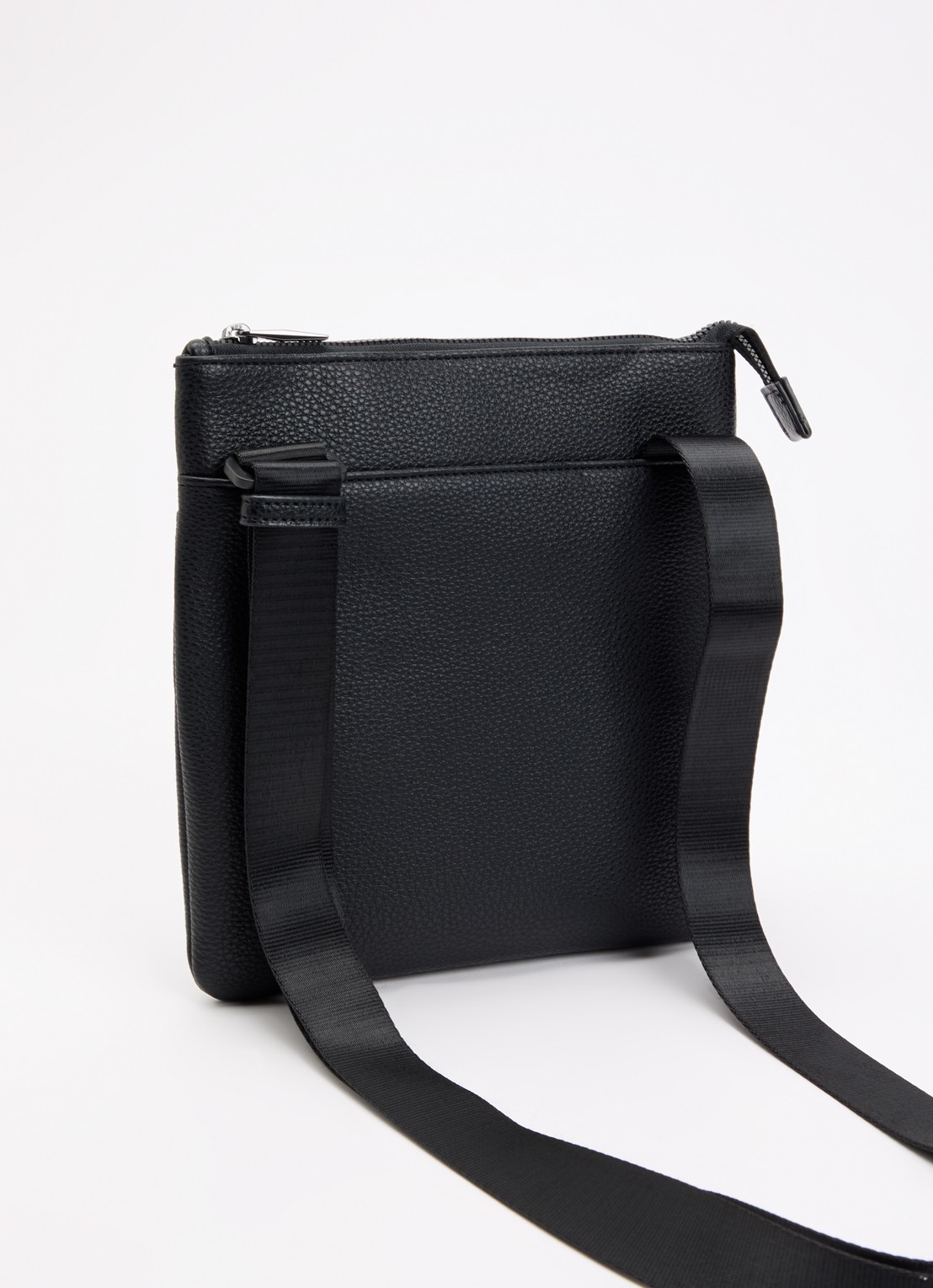 Armani Messenger schoudertas van imitatieleer - achterkant 5 zwart
