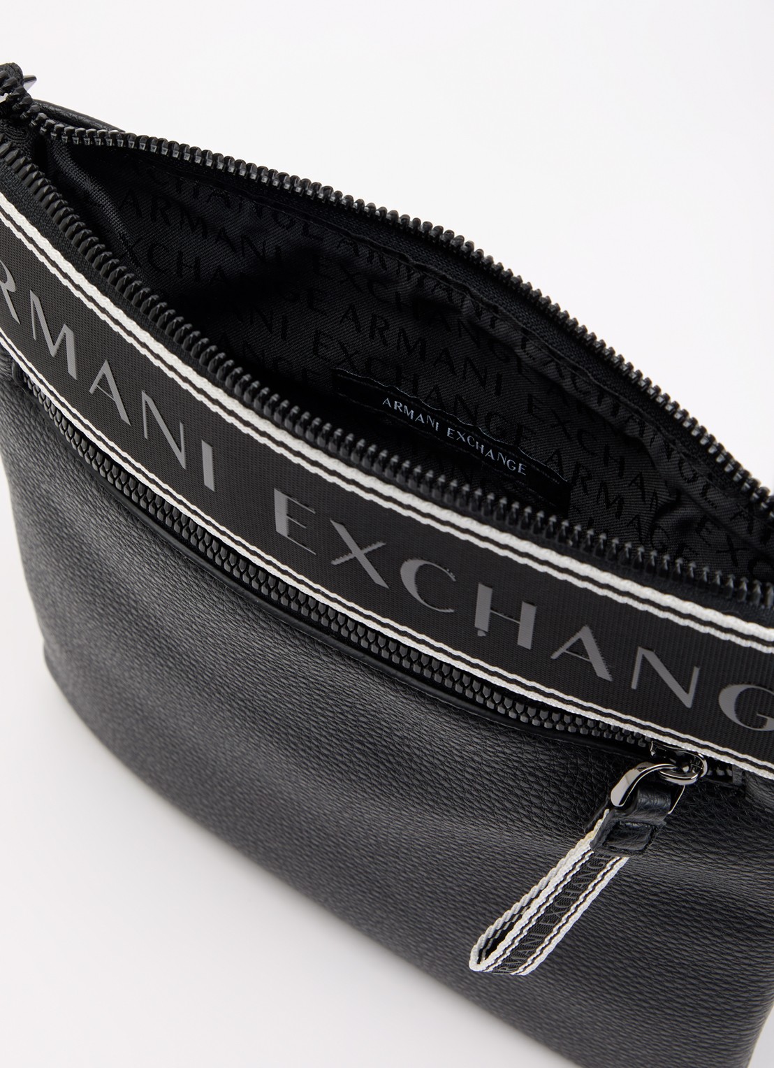 Armani Messenger schoudertas van imitatieleer - detail 2 zwart