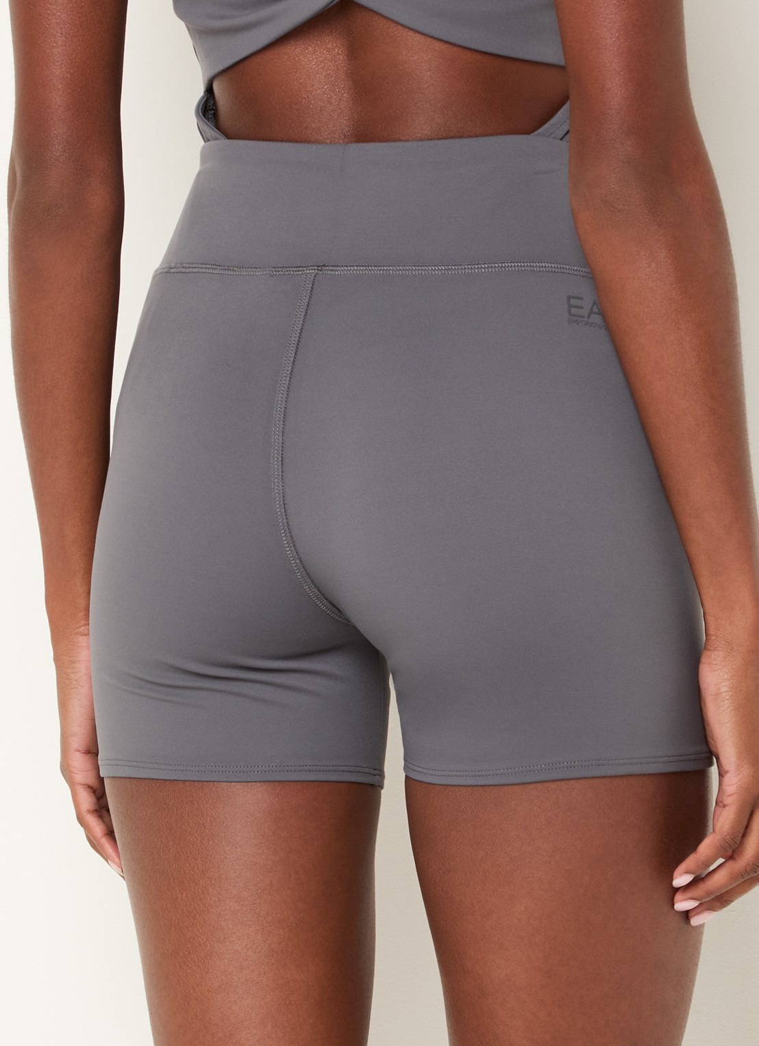 Armani Mid waist skinny fit trainingslegging - achterkant 5 grijs