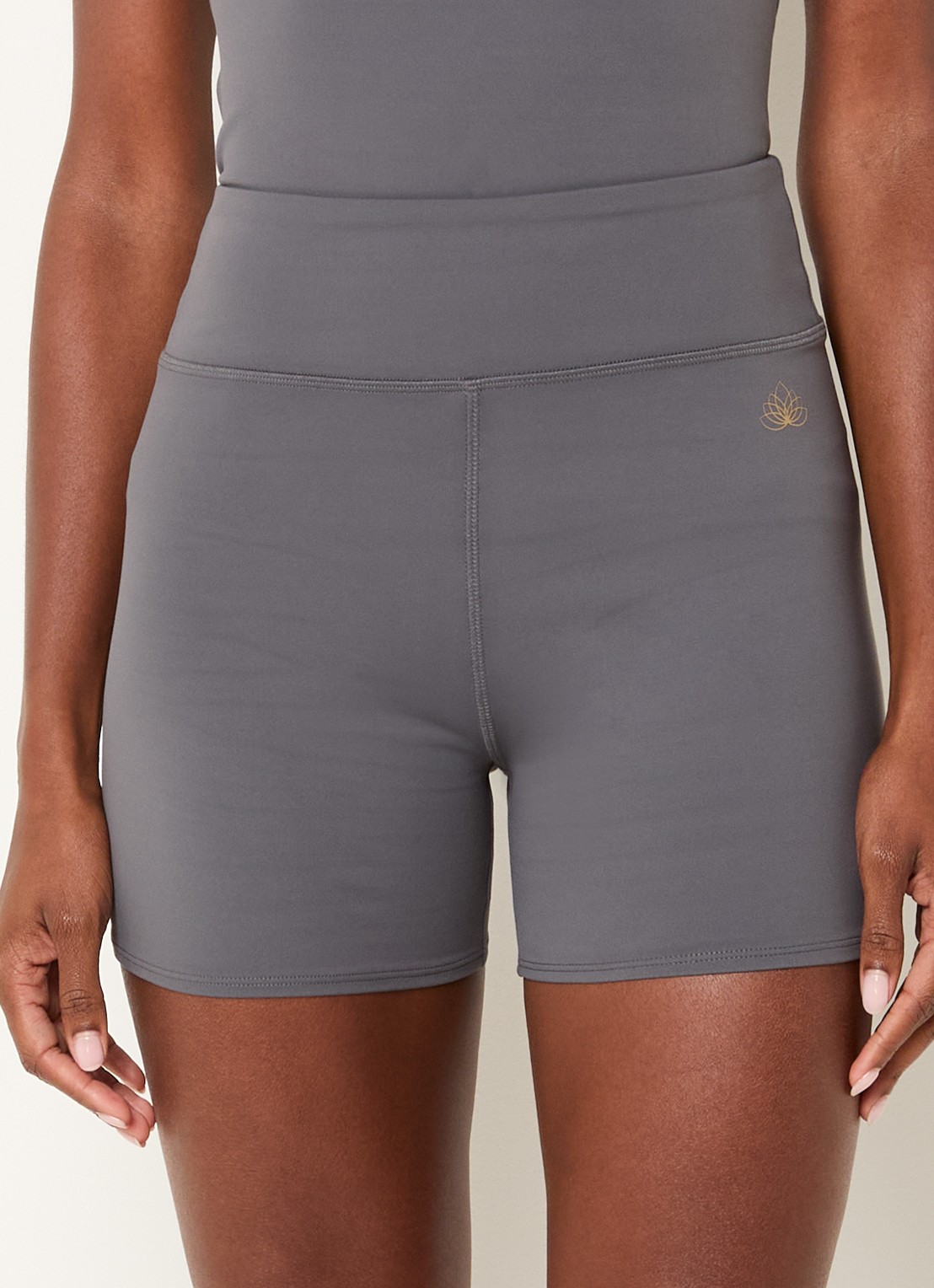 Armani Mid waist skinny fit trainingslegging - detail grijs