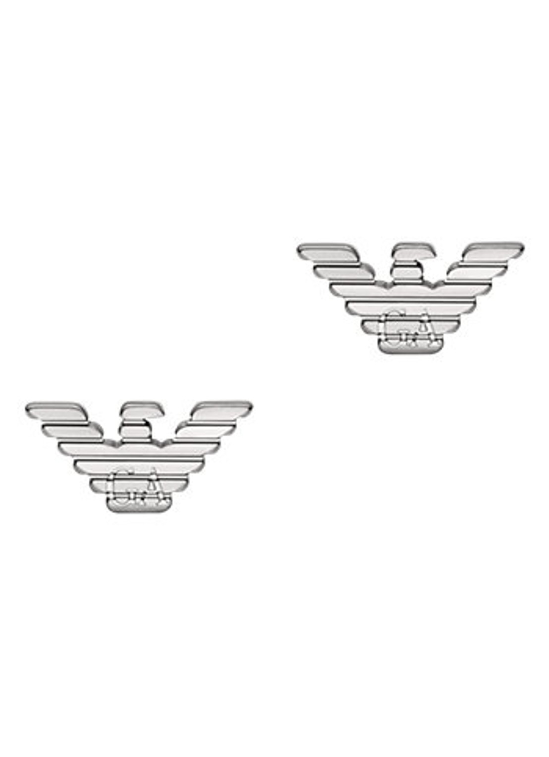 Armani Oorknopjes EGS3318040 - detail 2 zilver