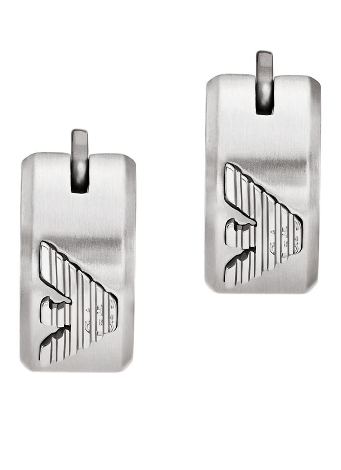 Armani Oorringen EGS3165040 - detail zilver
