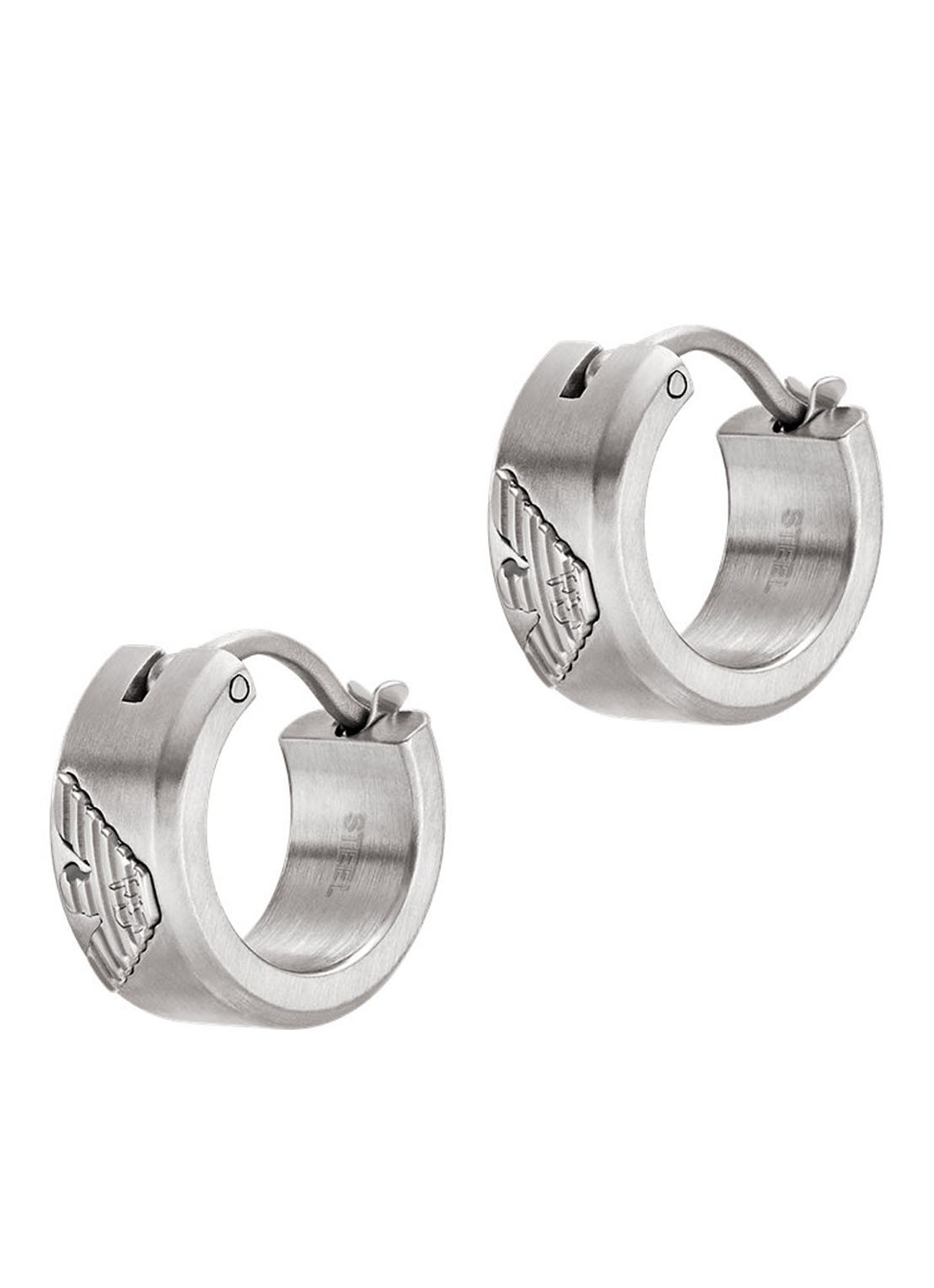 Armani Oorringen EGS3165040 - voorkant 4 zilver