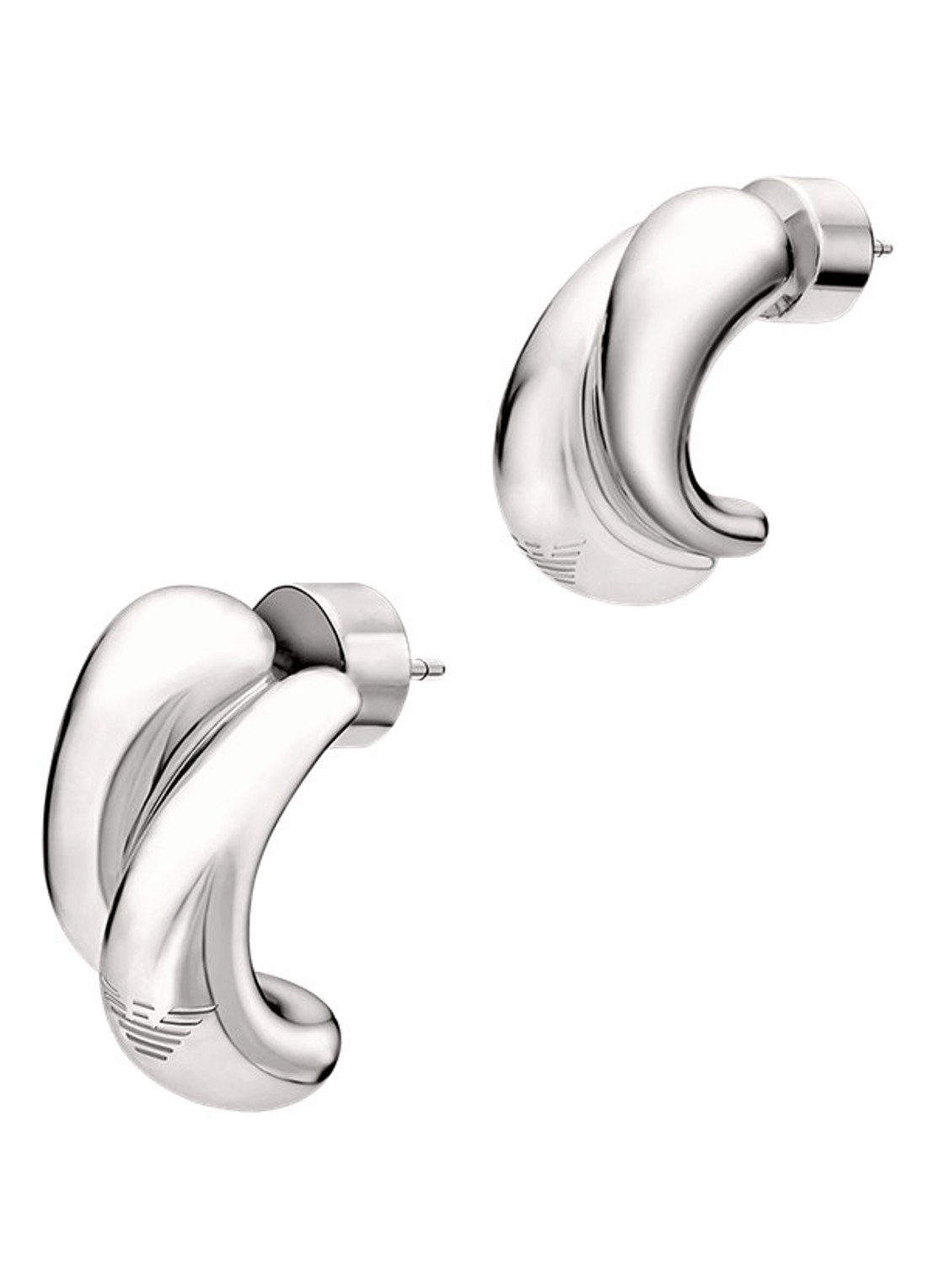 Armani Oorstekers EGS3342040 - voorkant zilver