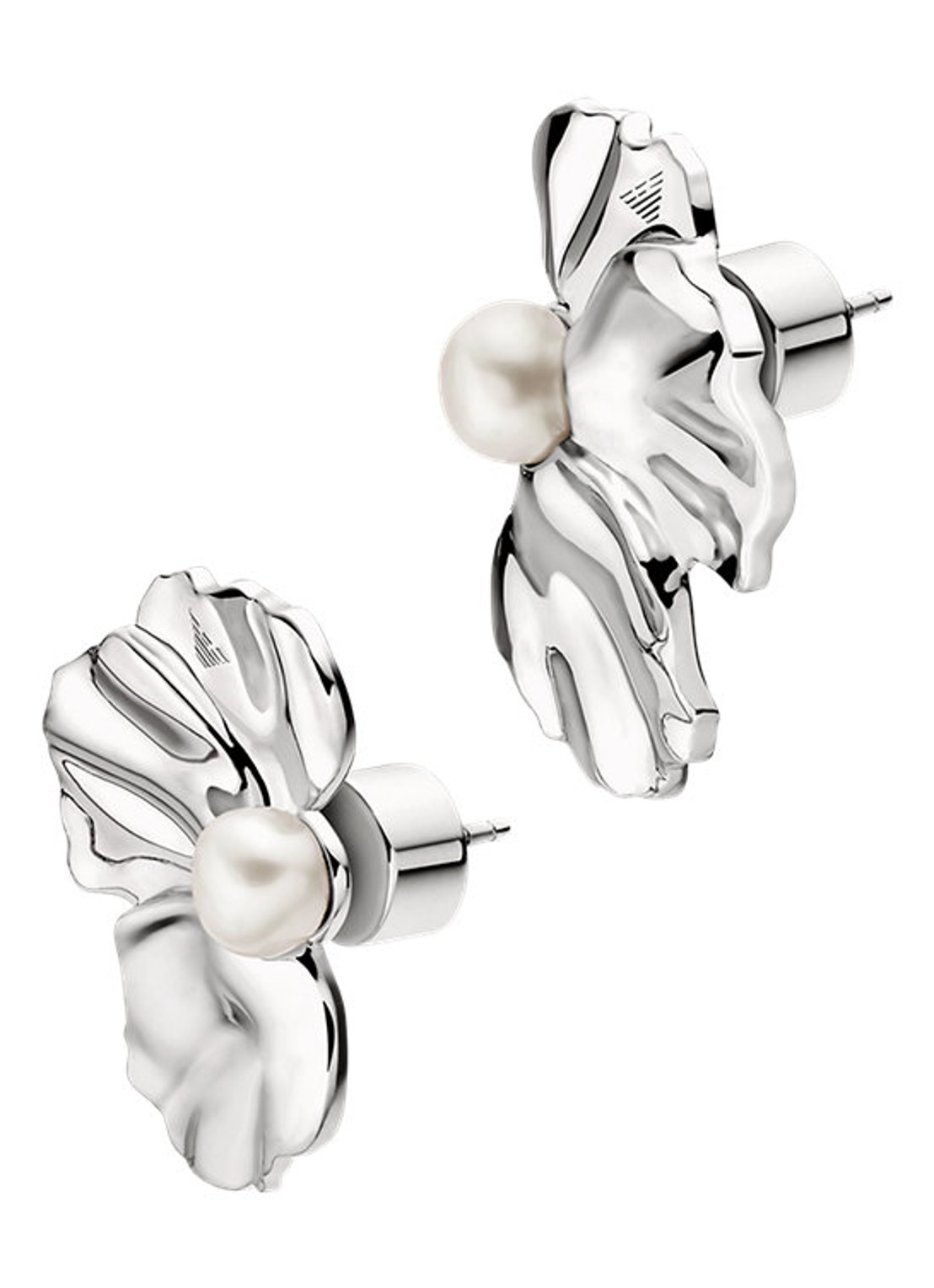 Armani Oorstekers EGS3346040 - voorkant zilver