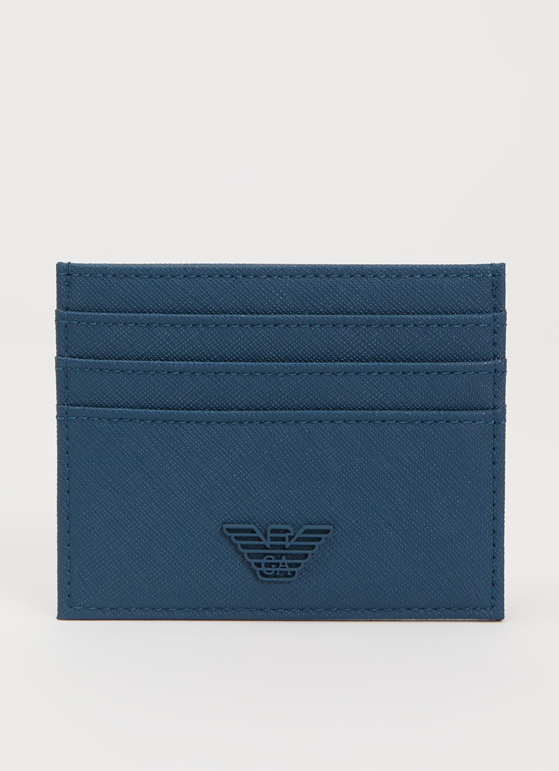 Armani Pasjeshouder met logo - voorkant donkerblauw