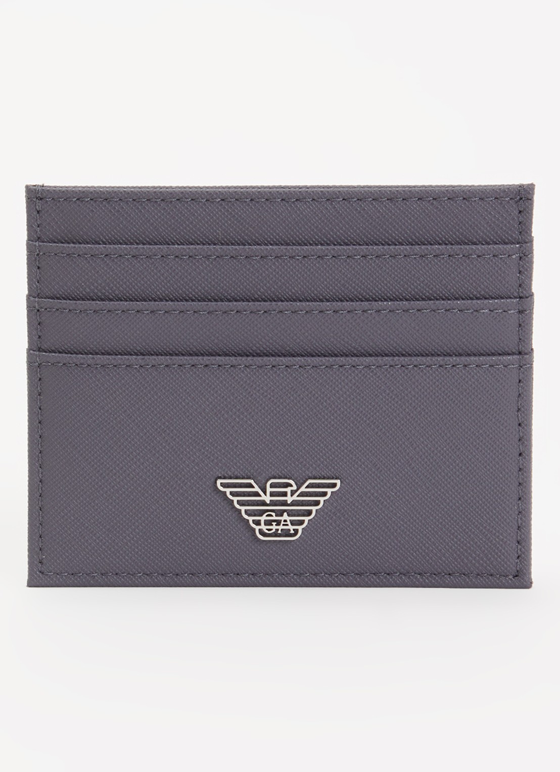 Armani Pasjeshouder met logo  - voorkant 2 taupe