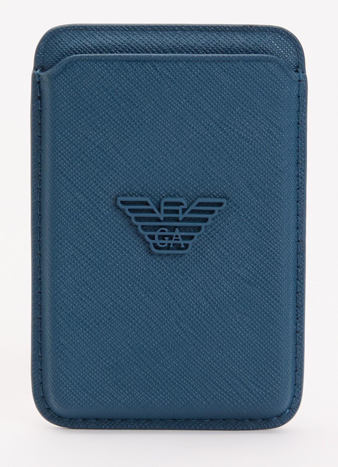 Armani Pasjeshouder van logo - voorkant petrol