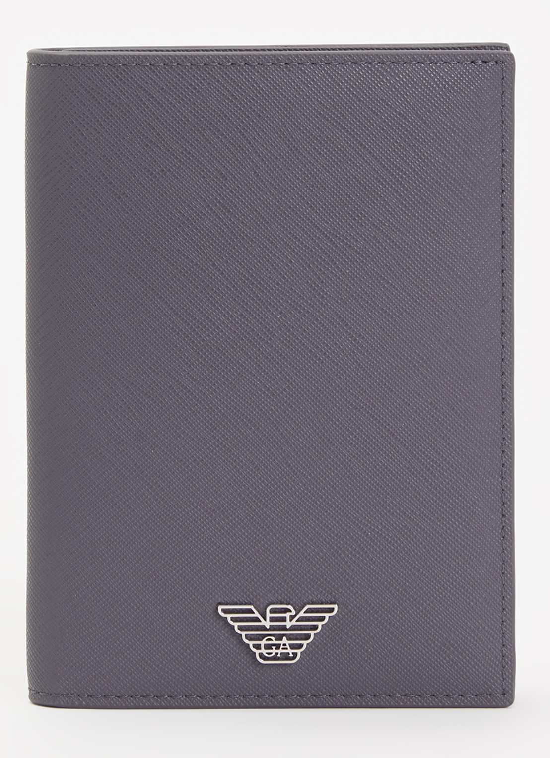 Armani Paspoortetui met logo - voorkant taupe