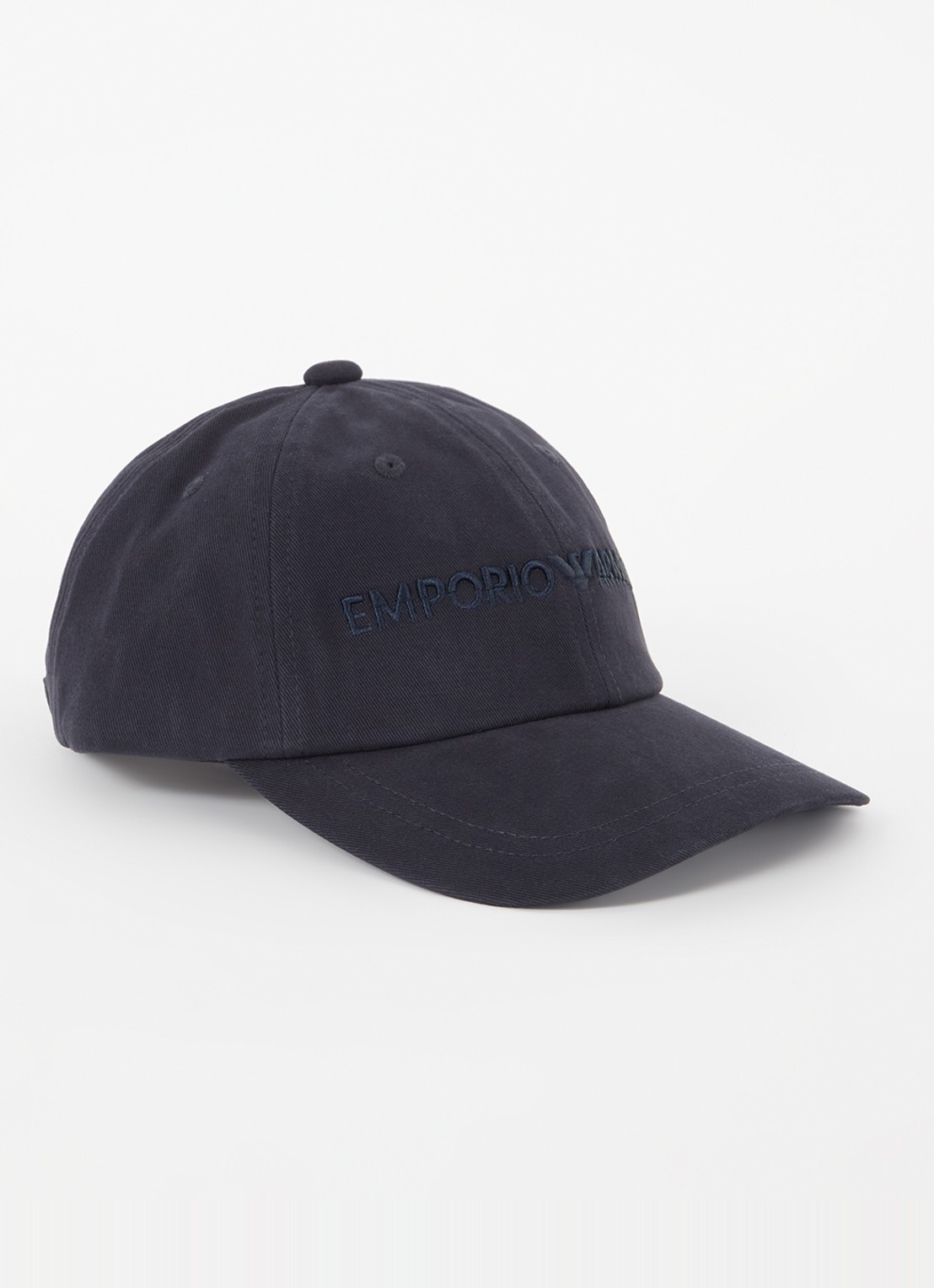 Armani Pet met logoborduring - voorkant donkerblauw