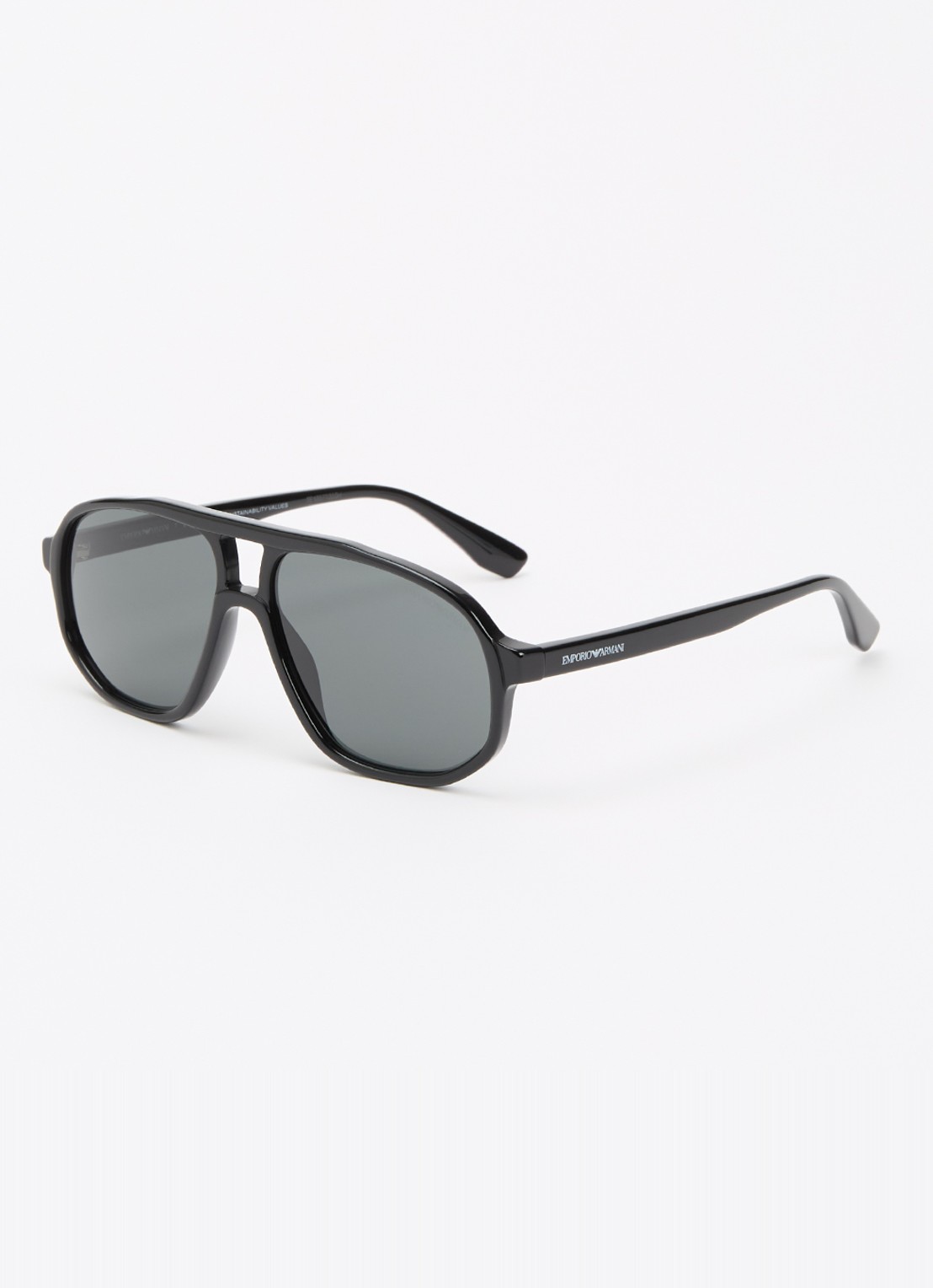 Armani Piloten zonnebril EA4263U - voorkant zwart