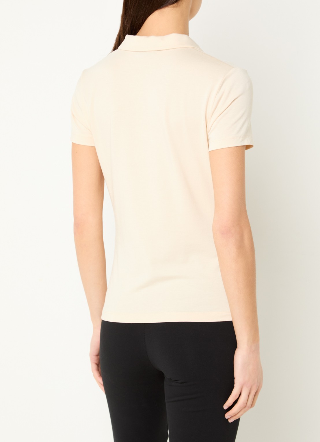 Armani Polo met logo en strass - achterkant 4 beige