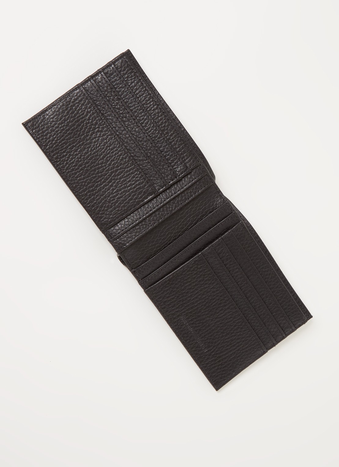 Armani Portemonee met sleutelhanger van leer - voorkant 2 zwart