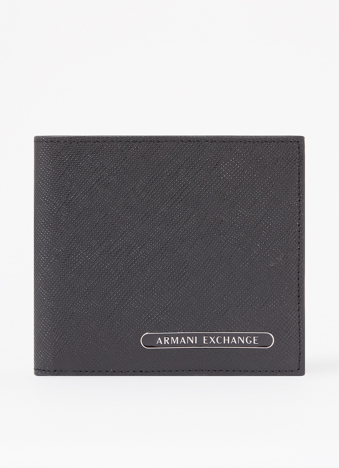 Armani Portemonnee met logo - voorkant 3 zwart