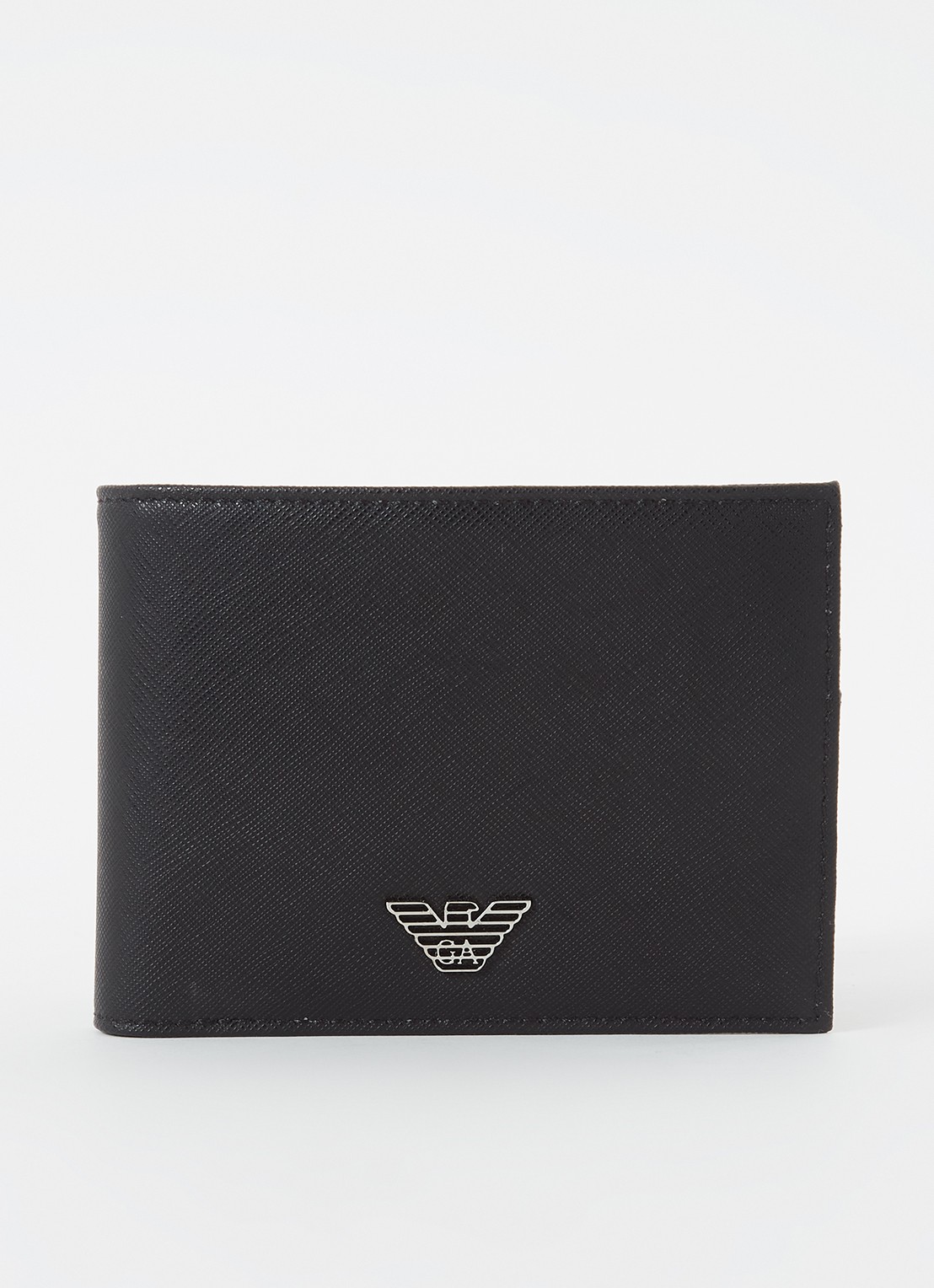 Armani Portemonnee met logo - voorkant zwart