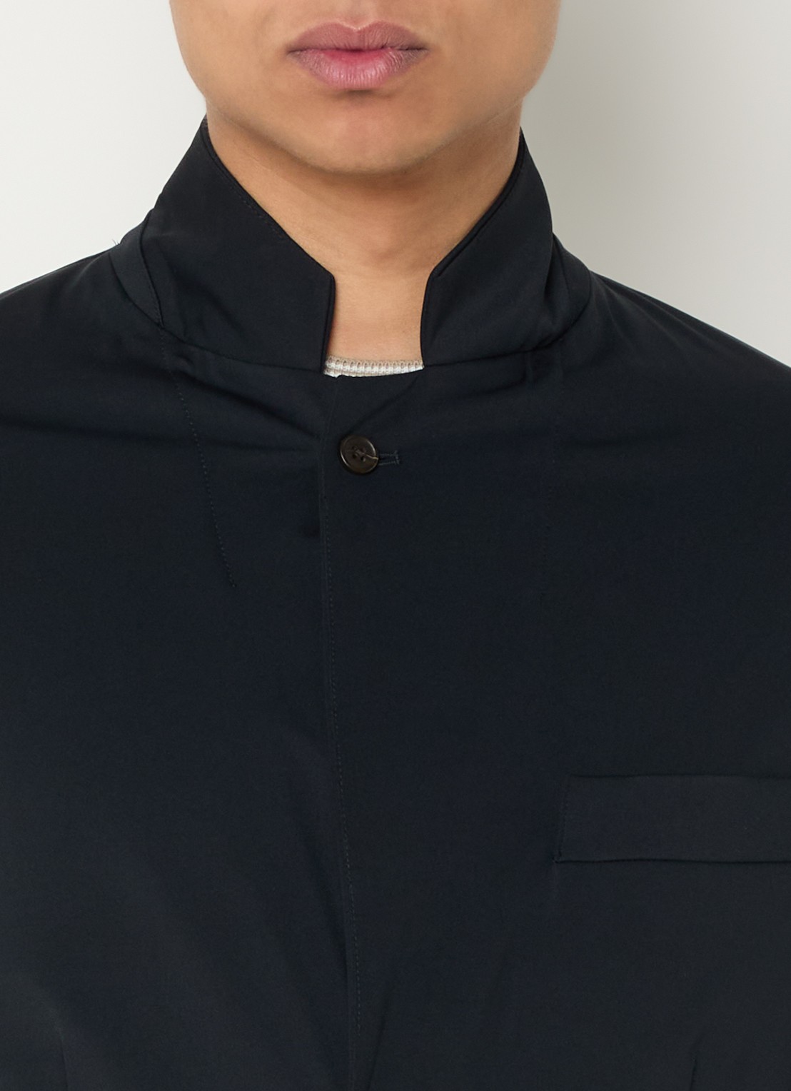 Armani Regular fit colbert met klepzakken - detail 4 donkerblauw