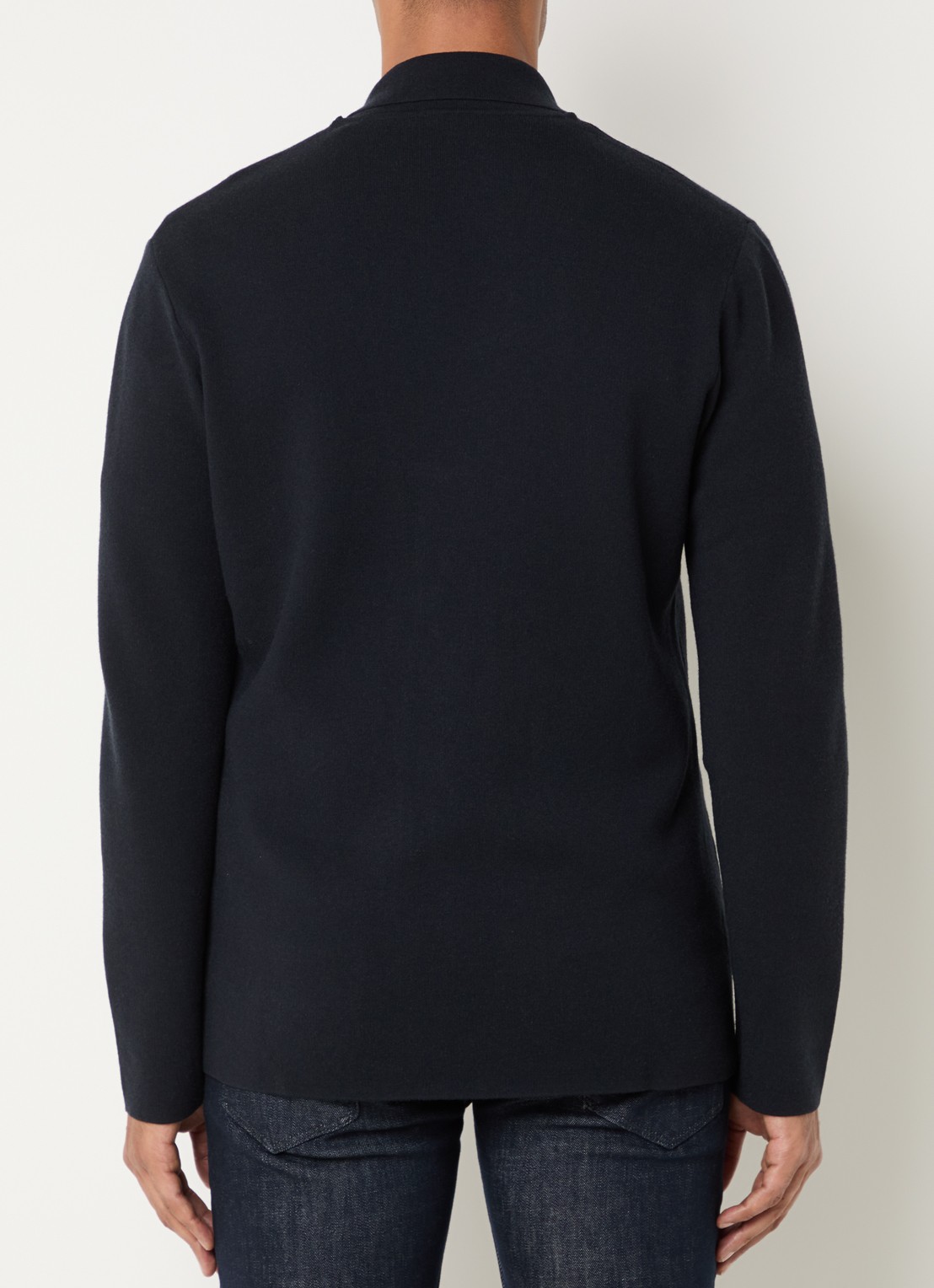 Armani Regular fit colbert met opgestikte zakken - achterkant 2 donkerblauw