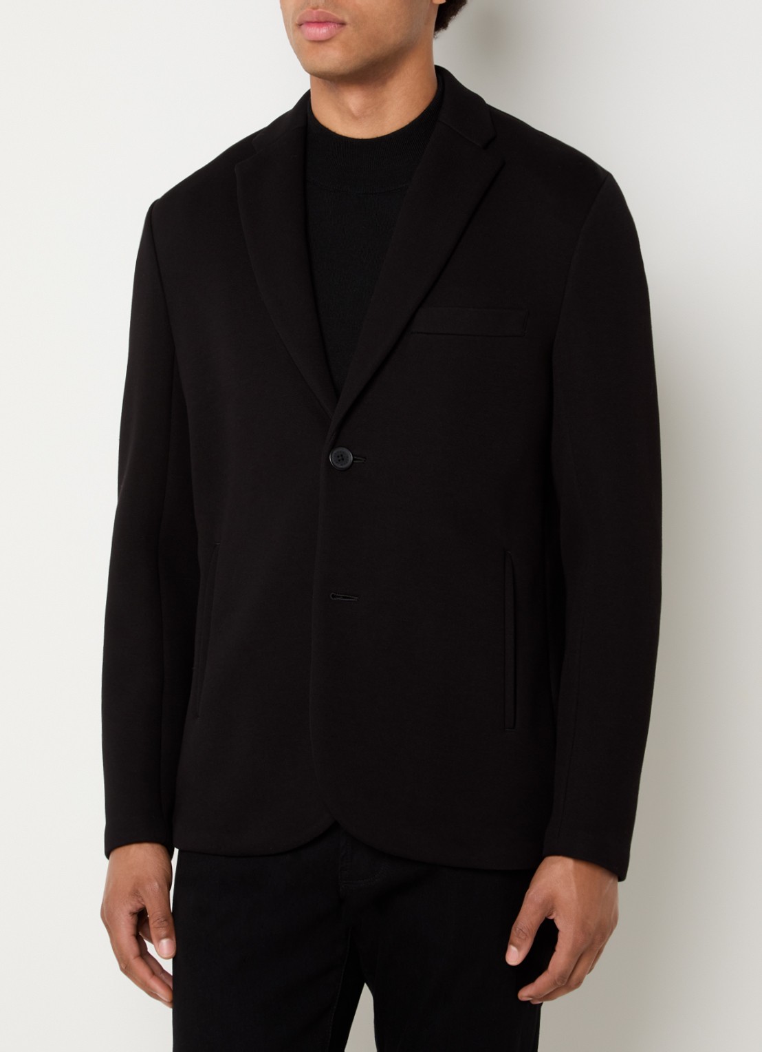 Armani Regular fit colbert met steekzakken - detail 3 zwart