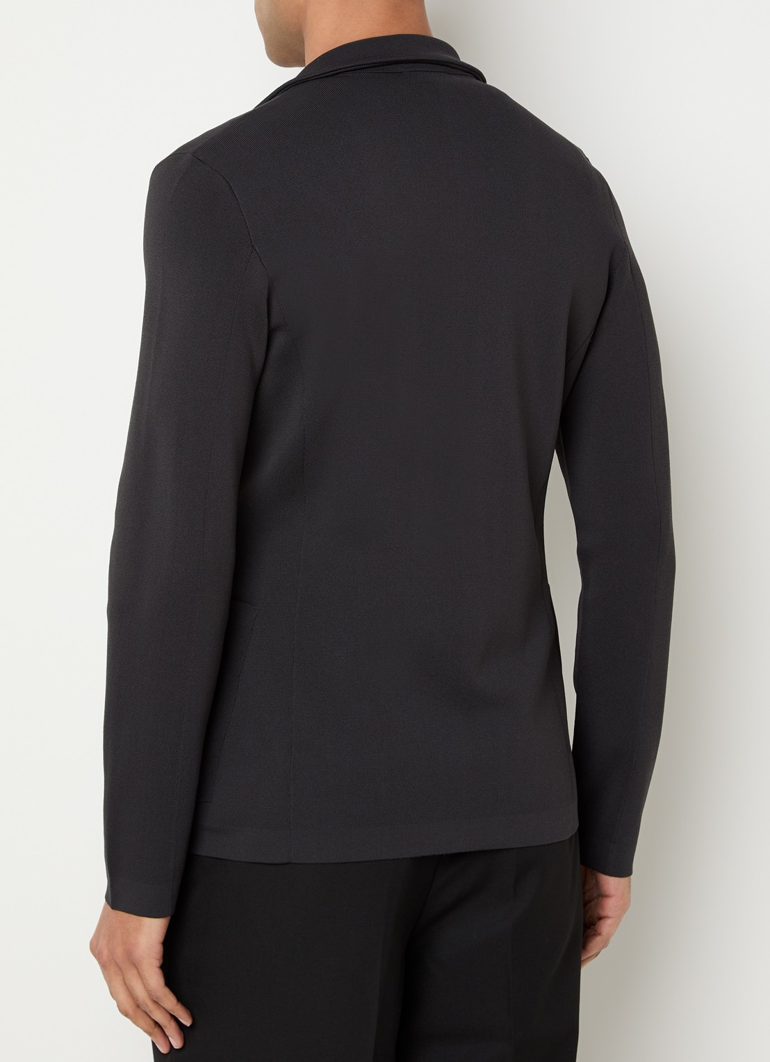 Armani Regular fit colbert met steekzakken - achterkant 3 zwart