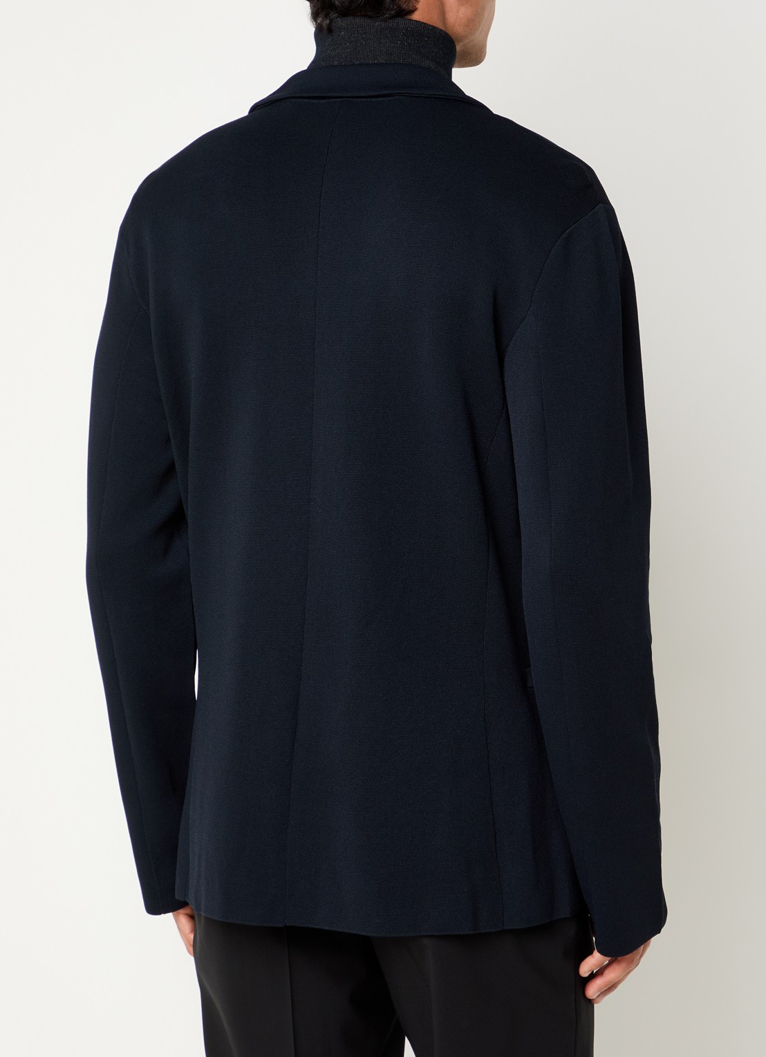 Armani Regular fit colbert met steekzakken - achterkant 4 donkerblauw