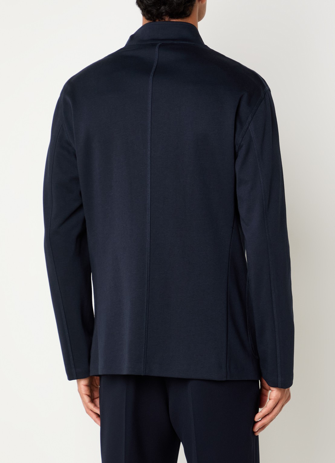 Armani Regular fit colbert met steekzakken - achterkant 4 donkerblauw
