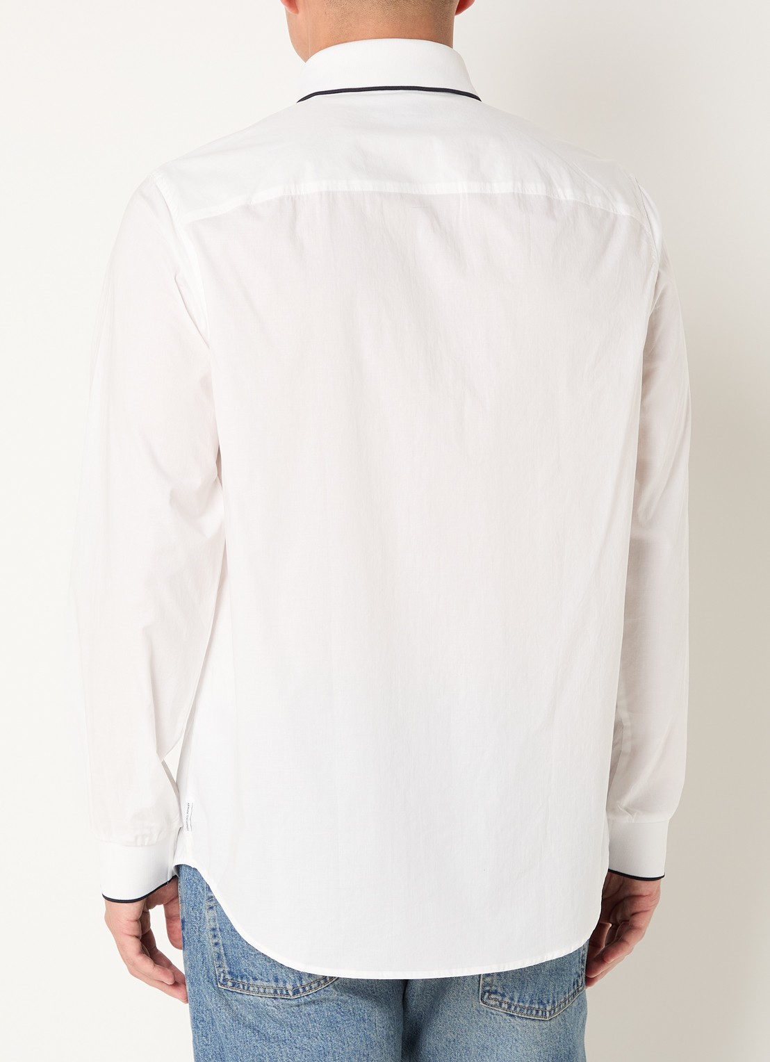 Armani Regular fit overhemd met logoborduring - achterkant 4 wit