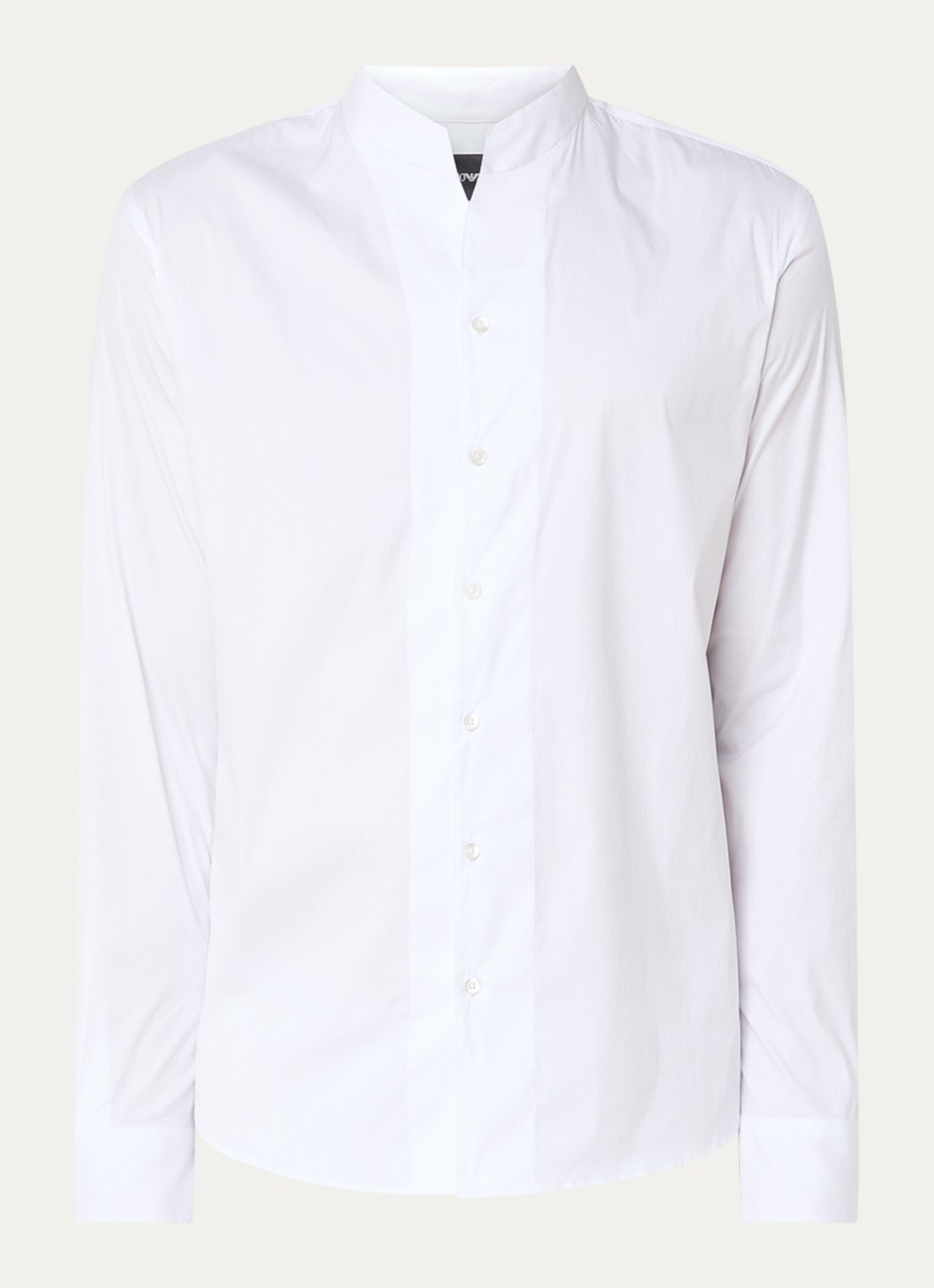Armani Regular fit overhemd met stretch - voorkant wit
