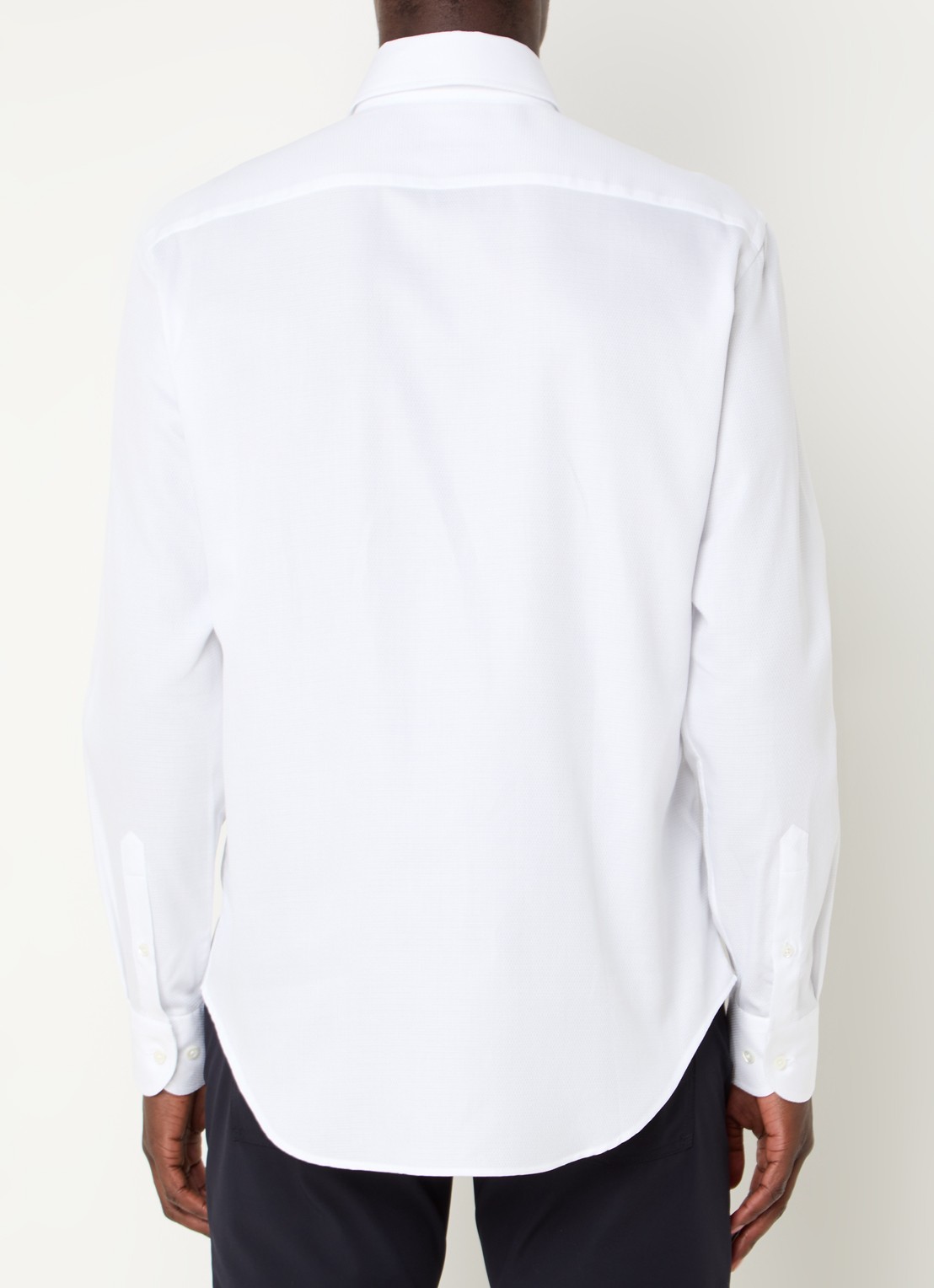 Armani Regular fit overhemd met stretch - achterkant wit