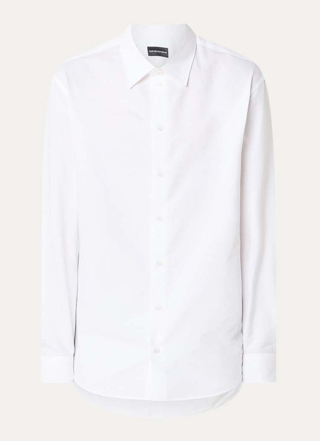 Armani Regular fit overhemd van katoen - voorkant wit