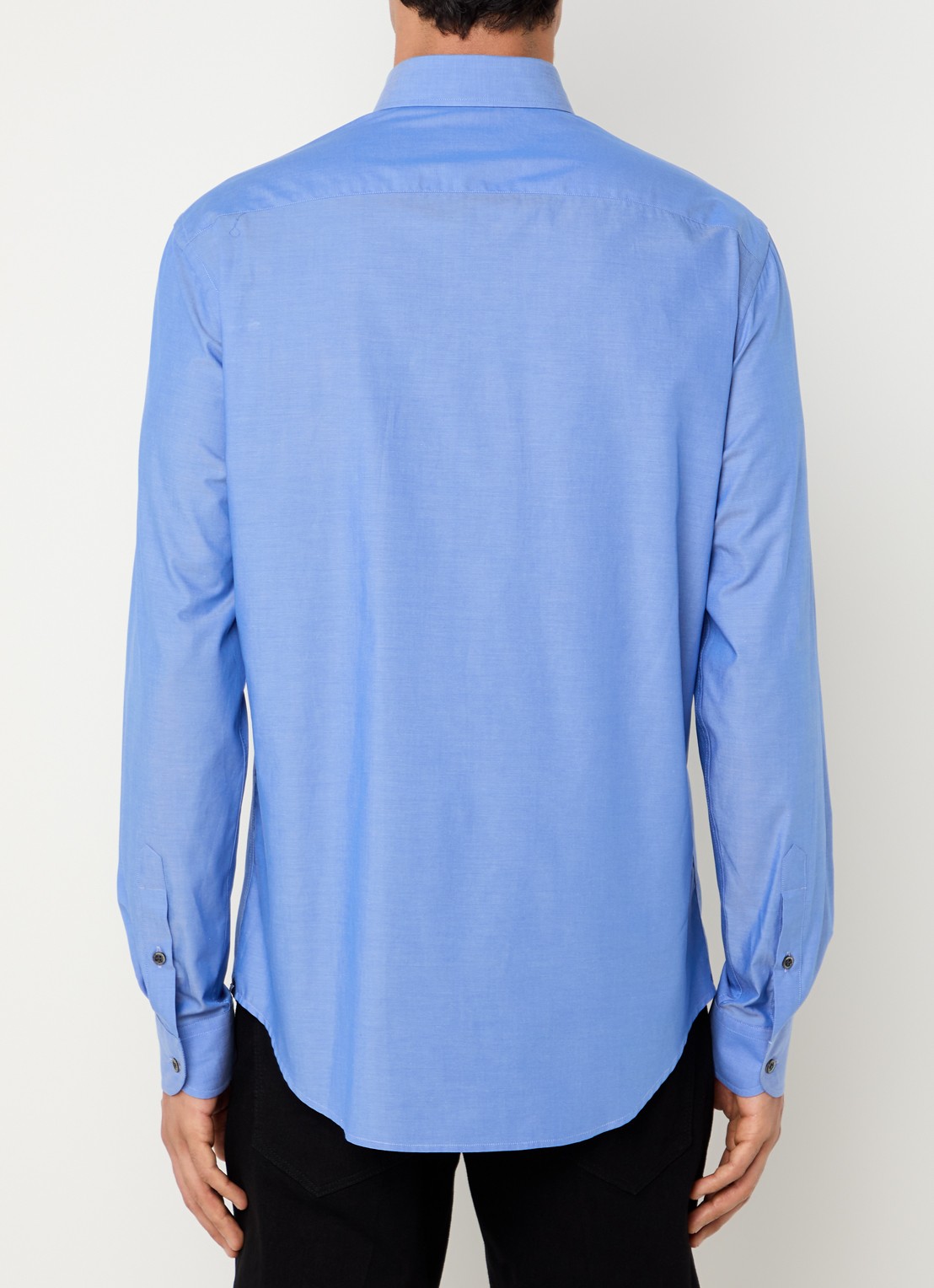 Armani Regular fit overhemd   - achterkant blauw