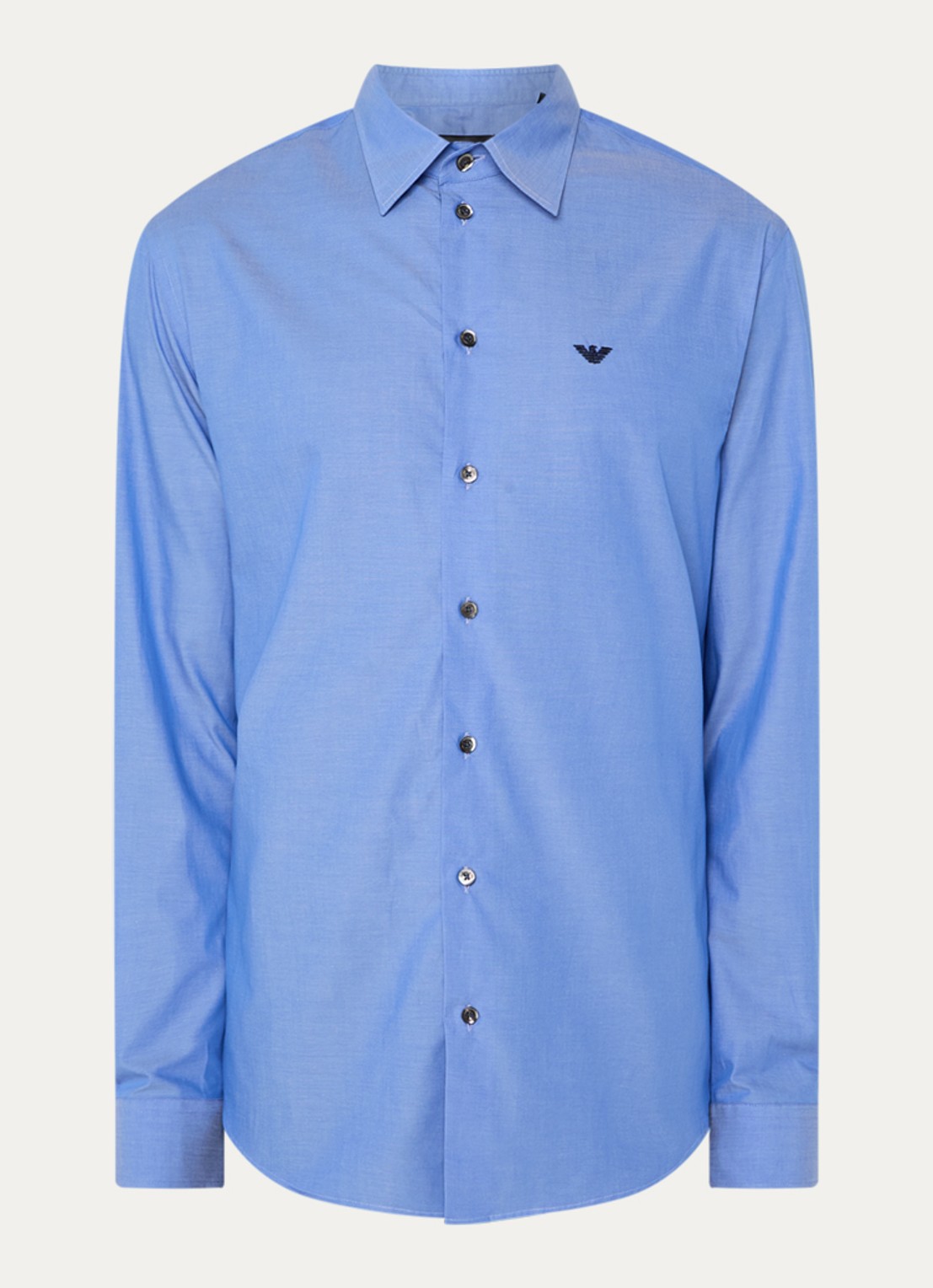 Armani Regular fit overhemd   - voorkant 2 blauw